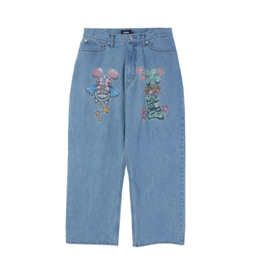 X-Large Mens Painting Denim Pants