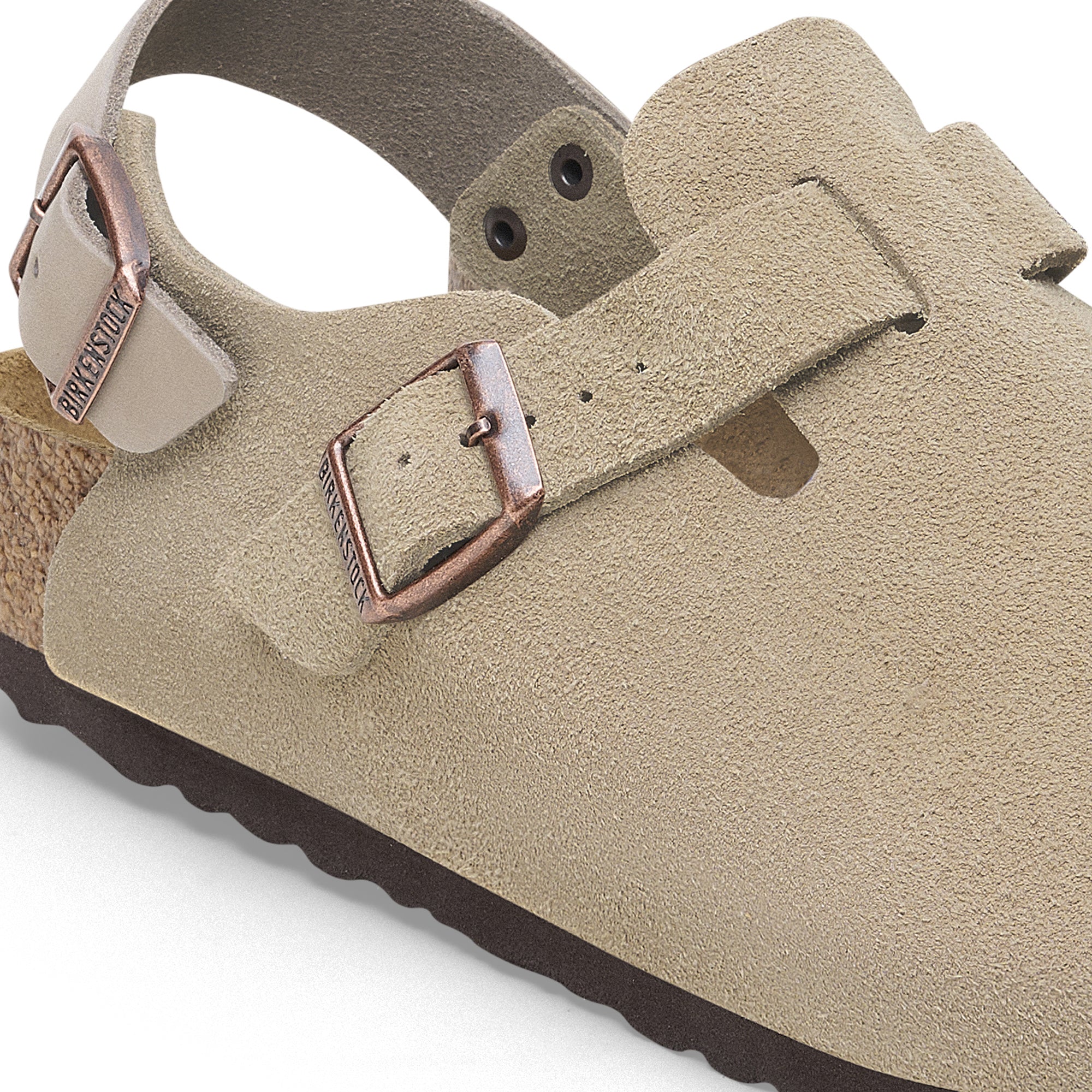 Birkenstock Mens Tokio Taupe Suede Sandals