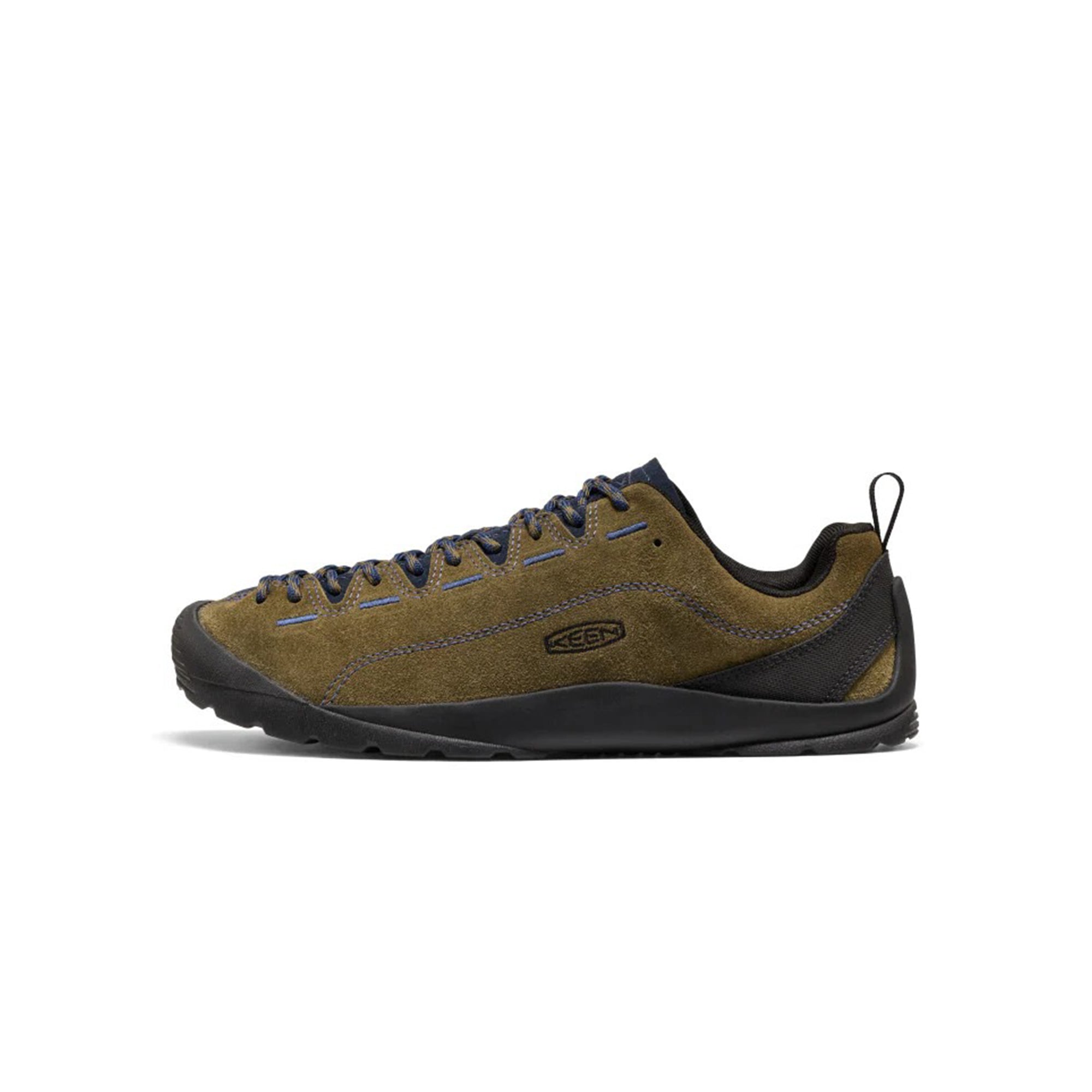 Dark Olive blue and black Sneakers on a white background
