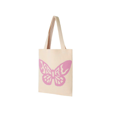 X-Girl Womens Butterfly Knit Tote Bag