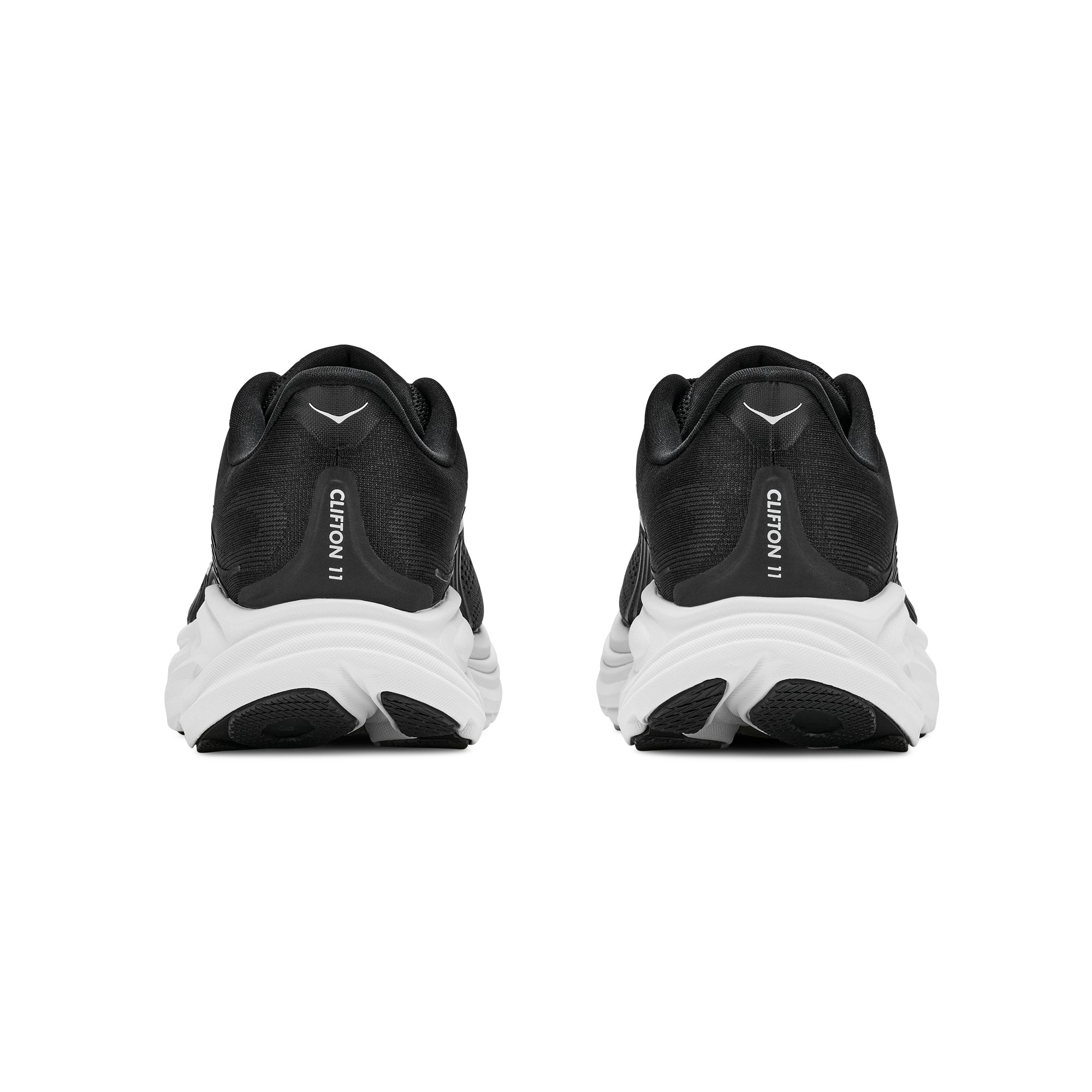 black and white sneakers on a white background