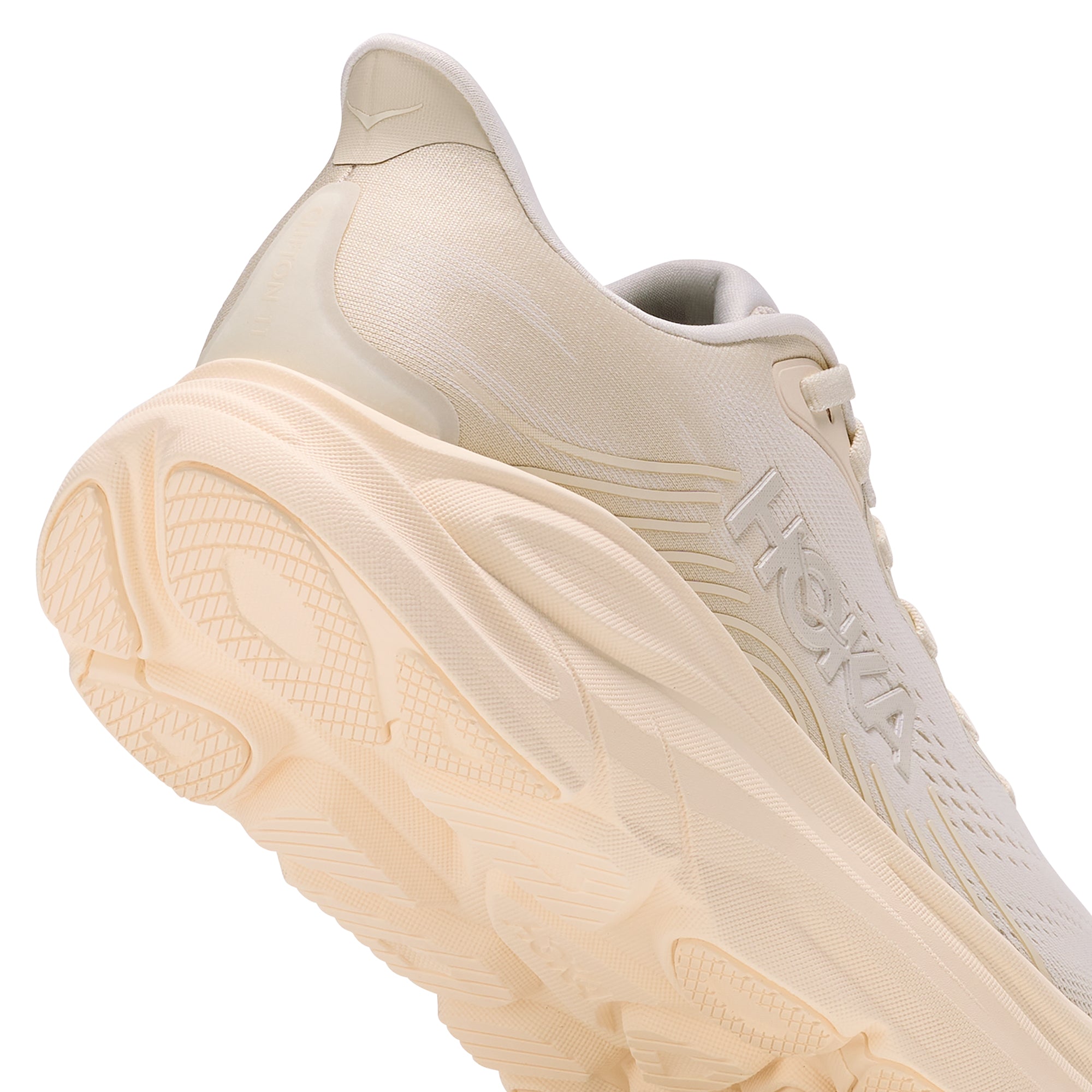 Tan sneaker on a white background