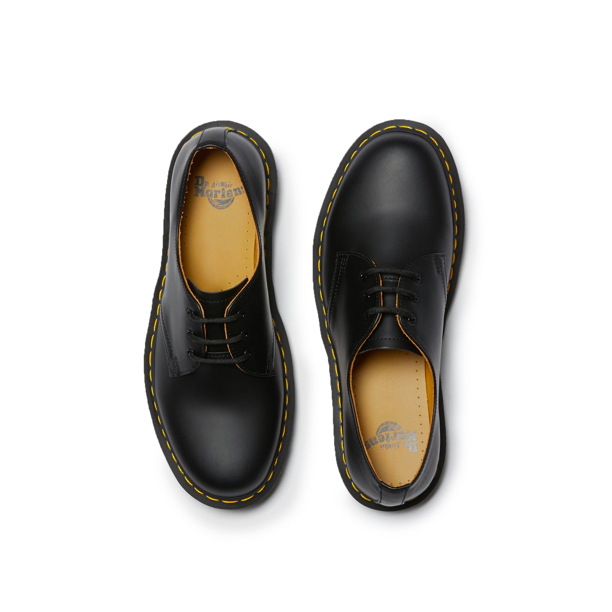 Dr.Martens Mens 1461 Shoes 'Black Smooth'