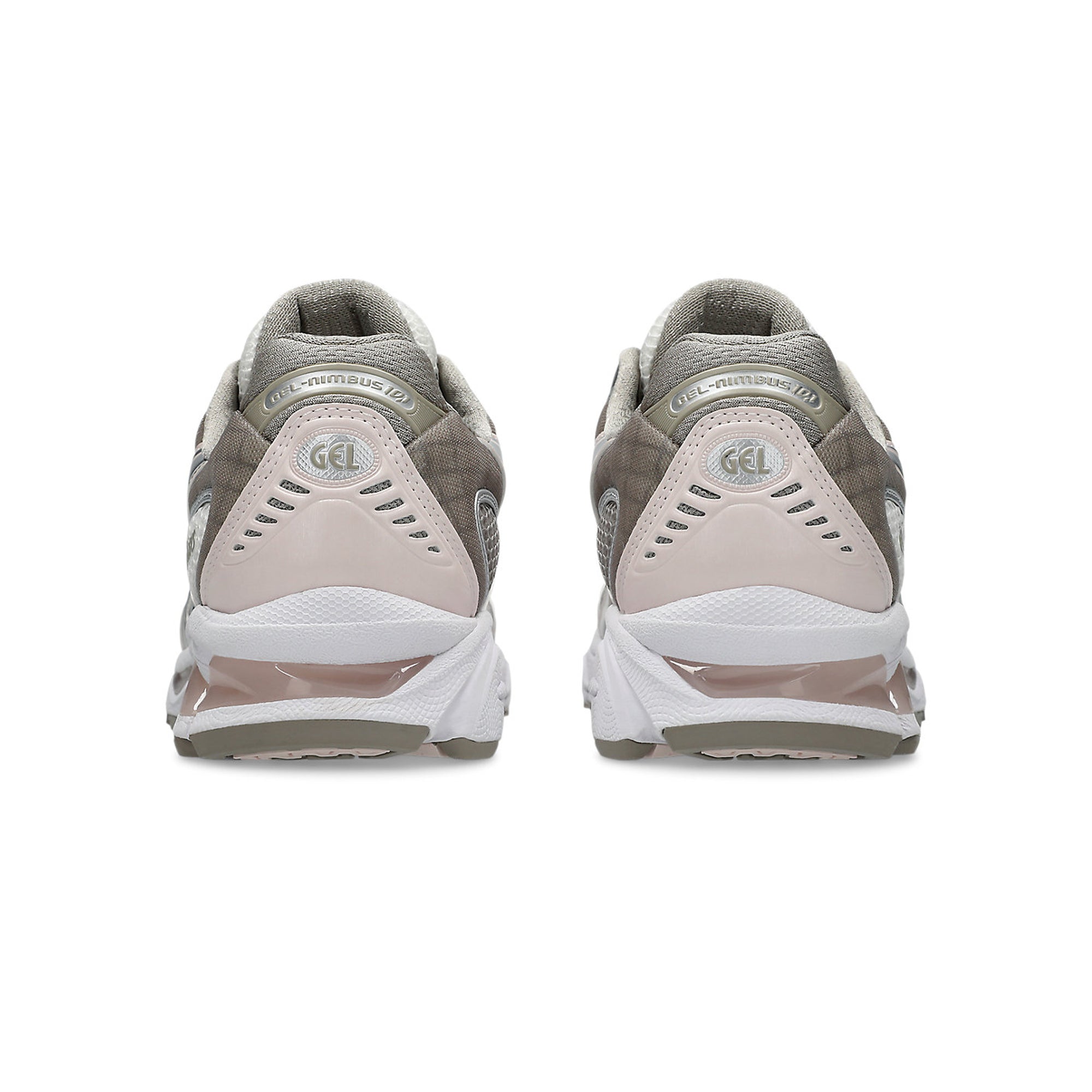 Cream and light Pink Sneakers on a hite background