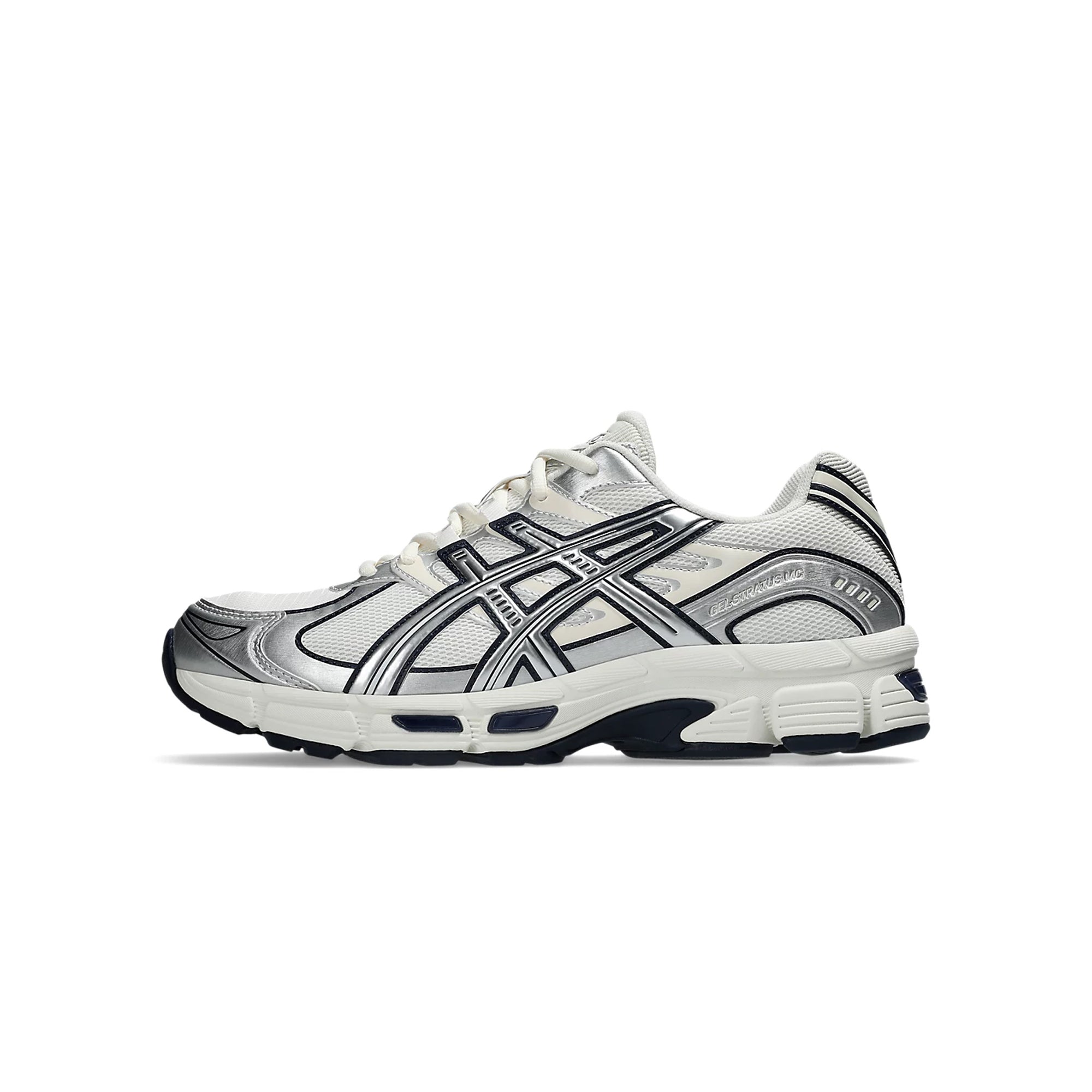 Cream / Pure Silver Sneakers on a white background 