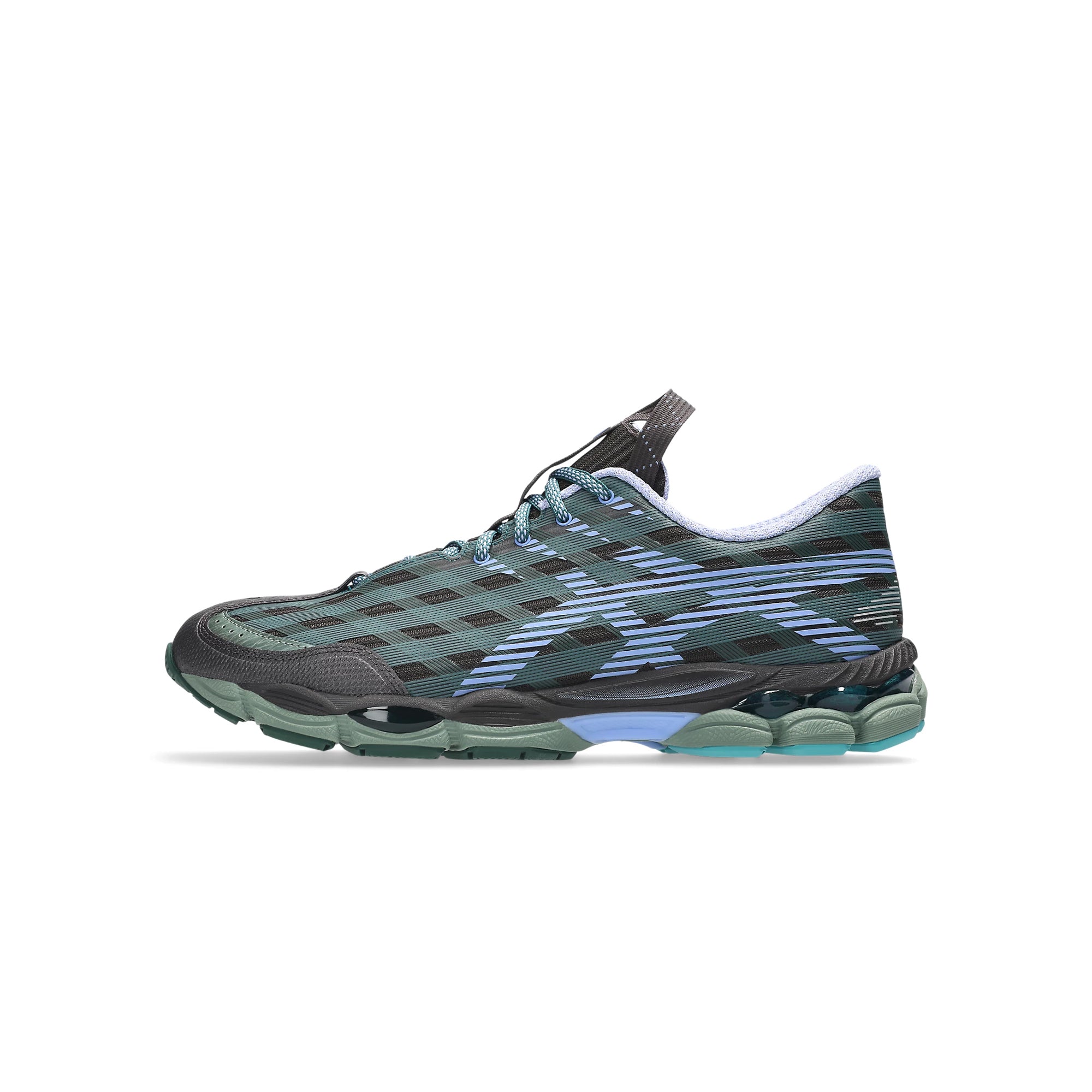 Roasted Coffee/Periwinkle Blue Sneakers on a white background