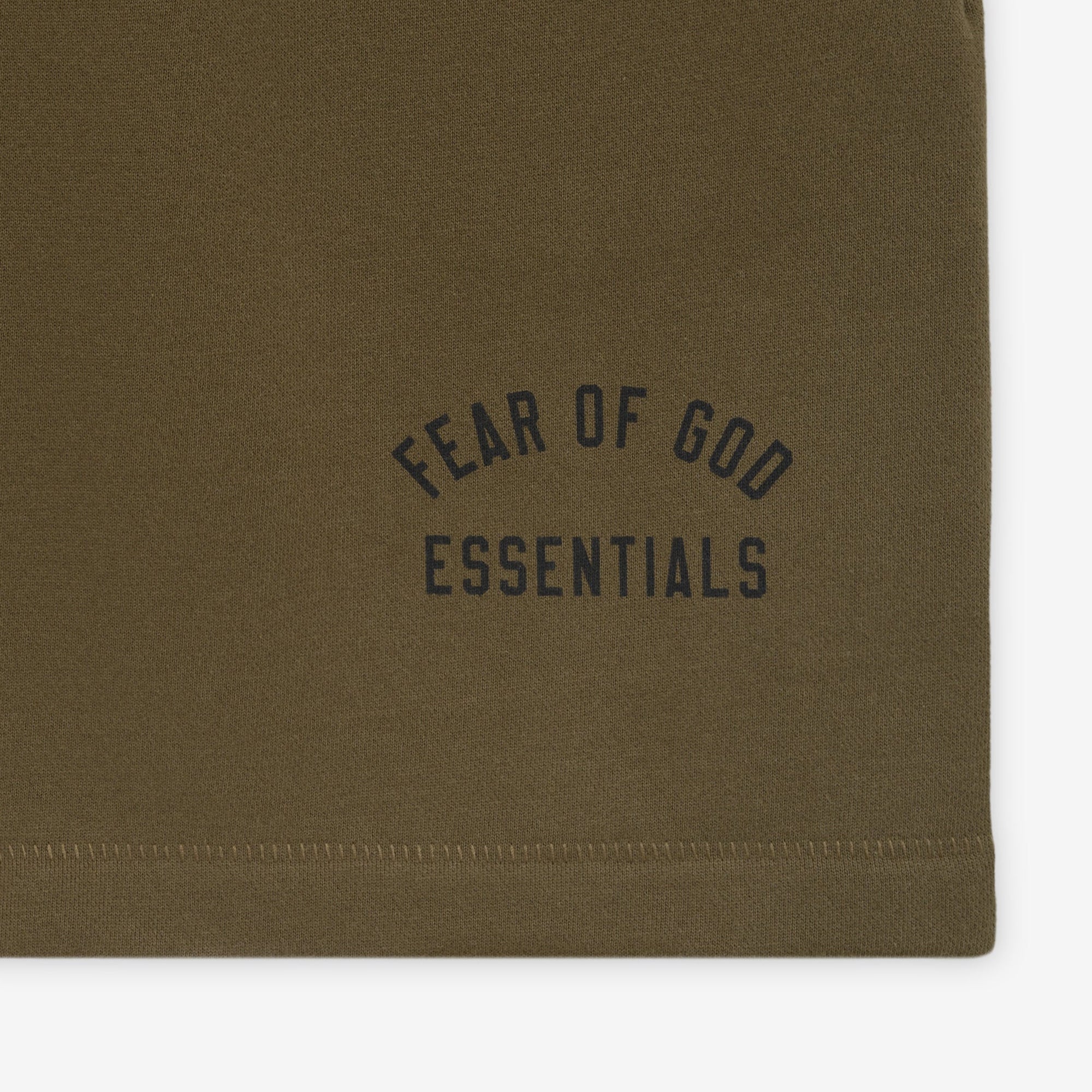 Fear of God Essentials Mens Fleece Soccer Short