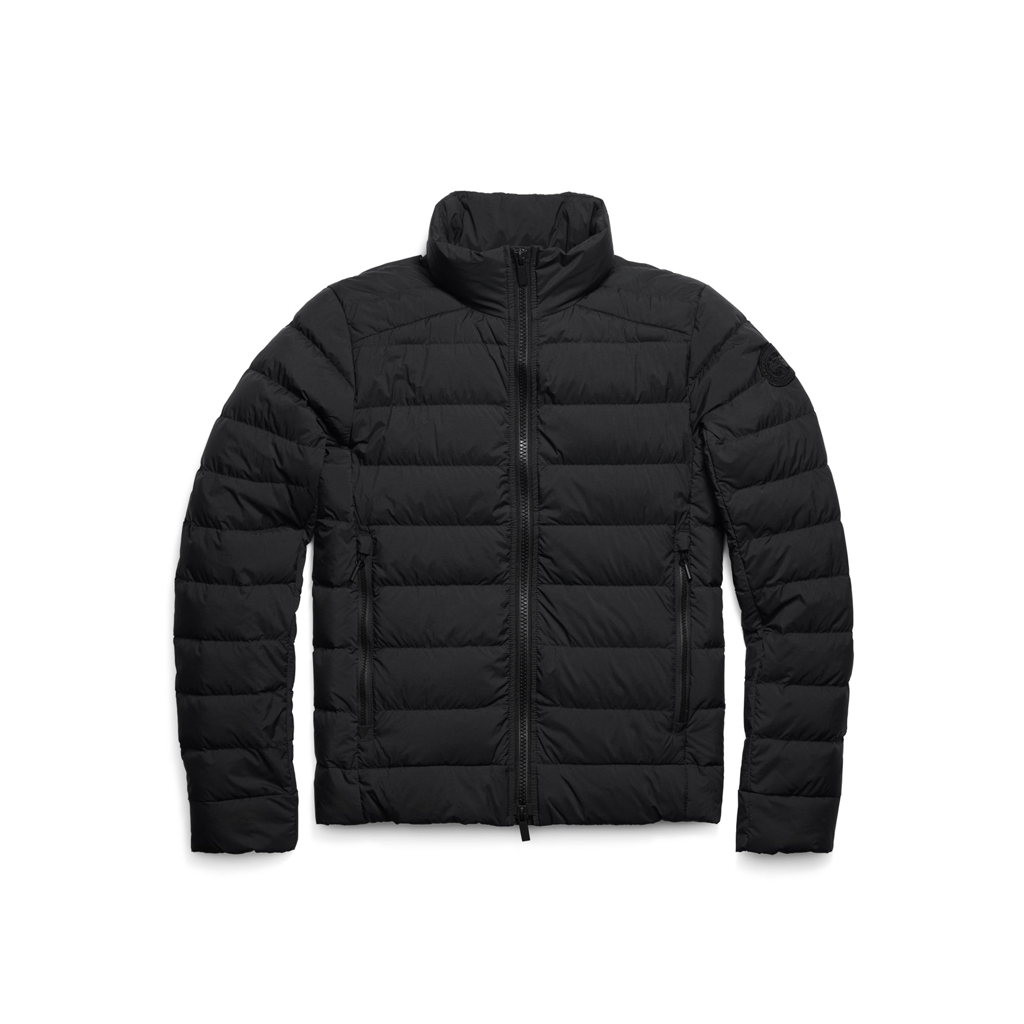 black jacket on a white background