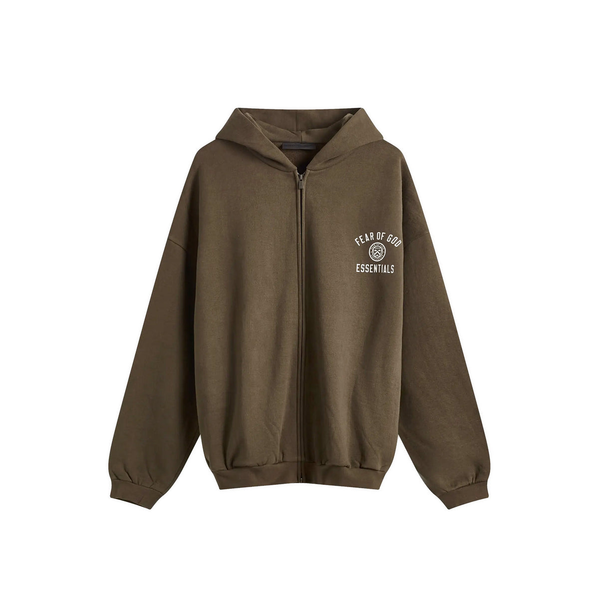 Fear of God Essentials Mens Heavy Fleece Fullzip Hoodie – Extra Butter