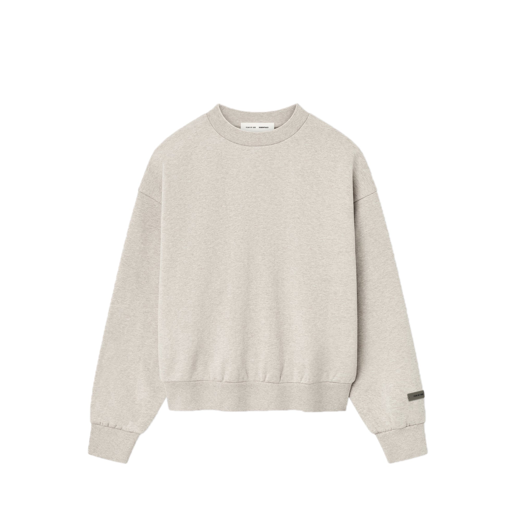 Fear of God ESSENTIALS Mens Classic Fit Fleece Crewneck – Extra Butter