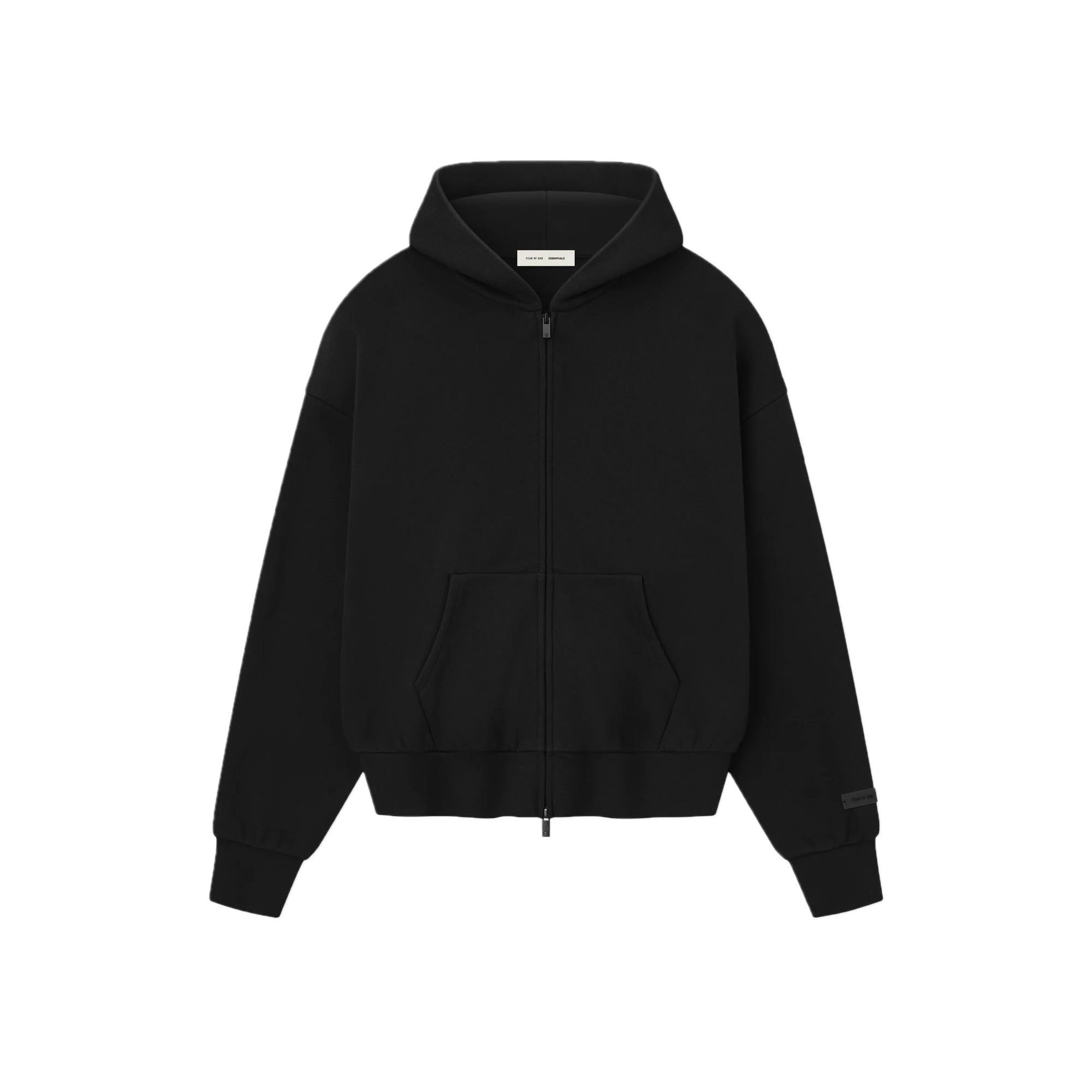 Fear of God ESSENTIALS Mens Classic Fit Fleece Zip-Up Hoodie
