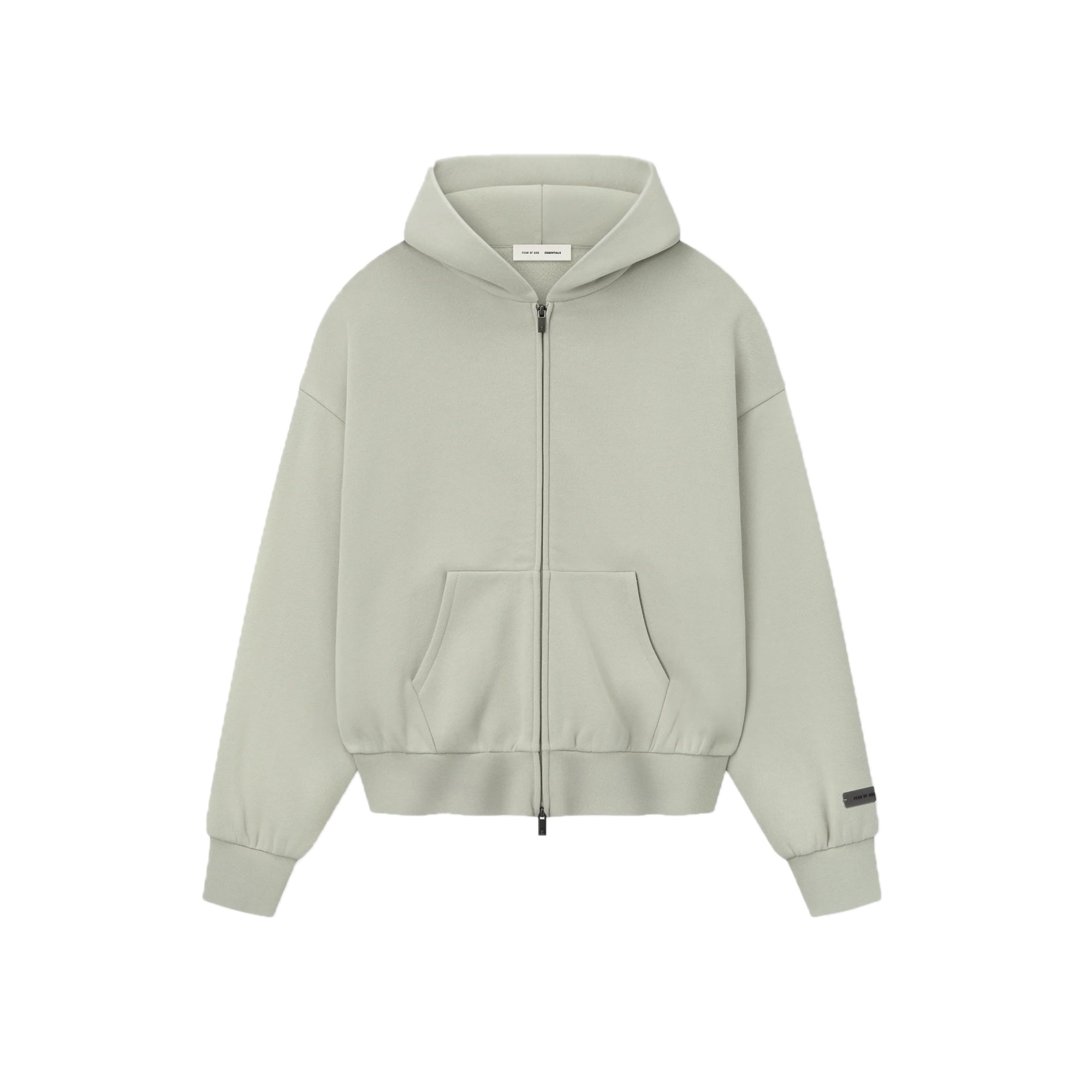 Fear of God ESSENTIALS Mens Classic Fit Fleece Zip-Up Hoodie