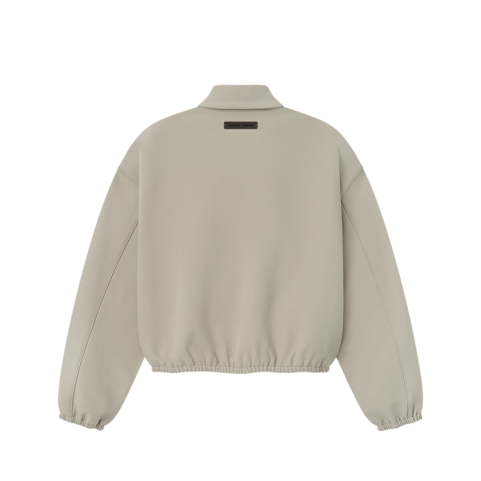 Fear of God ESSENTIALS Mens Bonded Canvas Zip-Up Jacket – Extra Butter