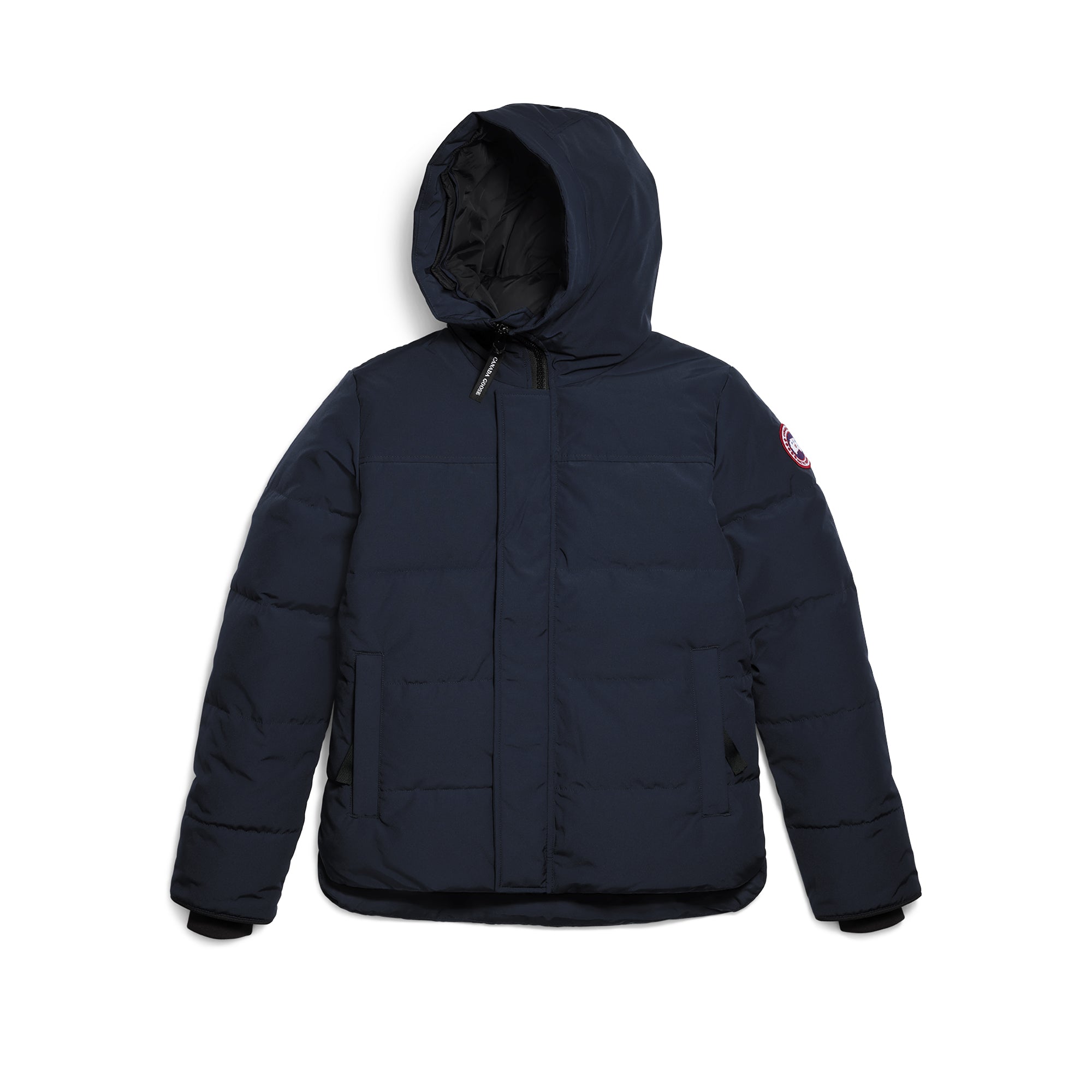 navy and black jacket on a white background