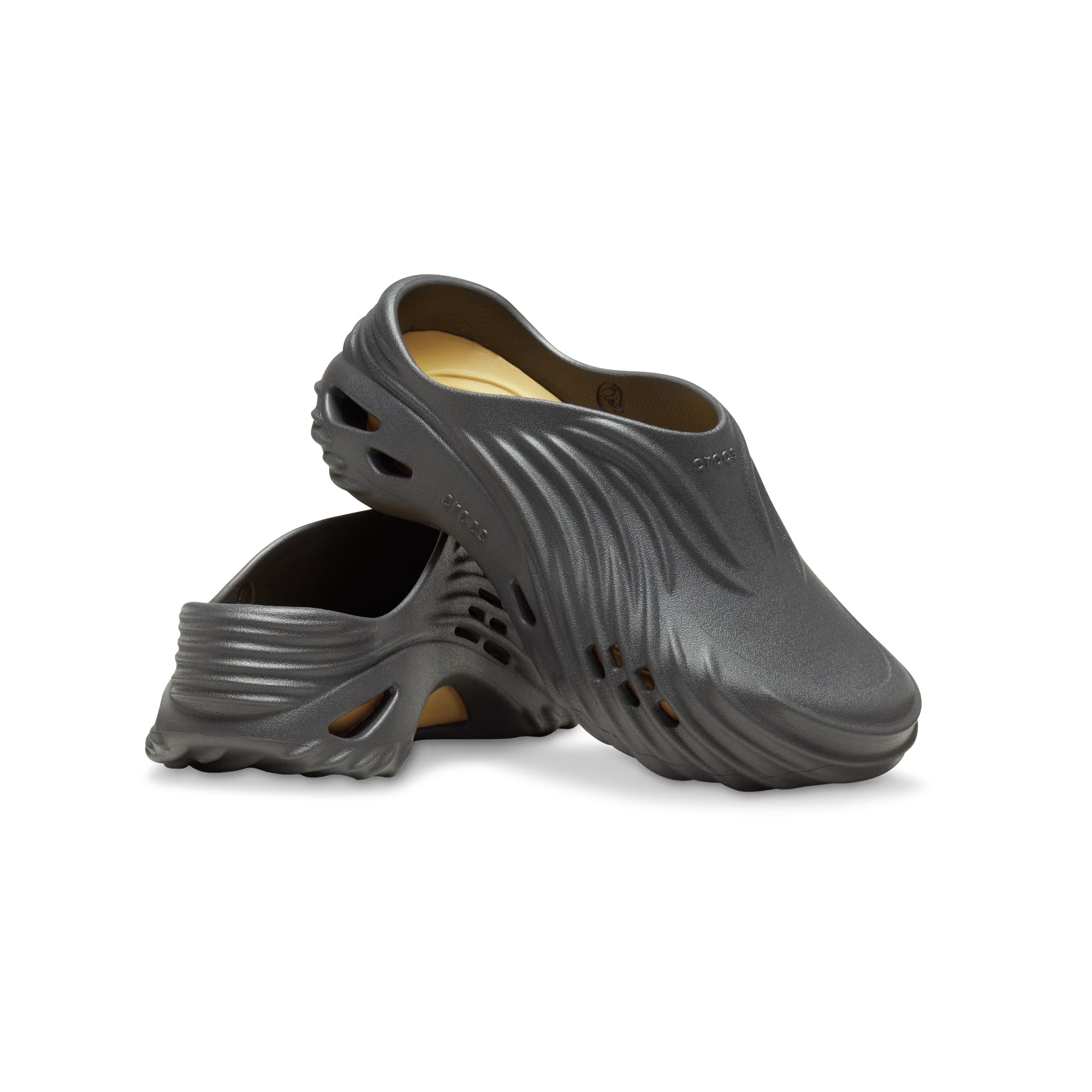 Crocs Mens Echo Wave "Black Sand" Clogs