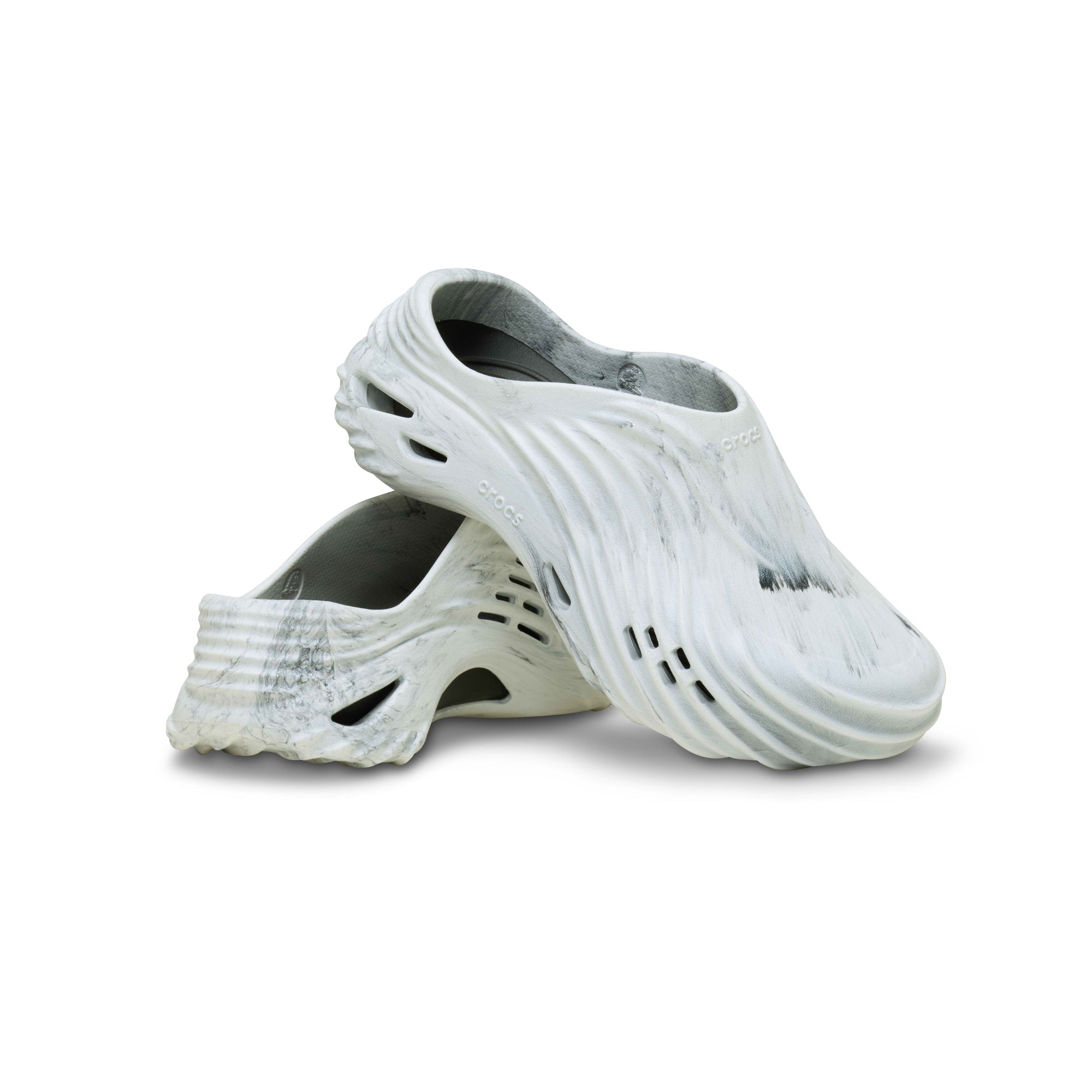 Crocs Mens Echo Watercolor Marbled Wave Shoes