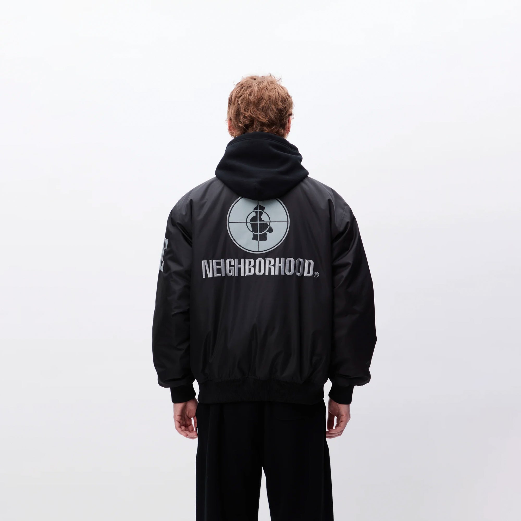 Neighborhood x Public Enemy x Majestic Mens Baseball Jacket