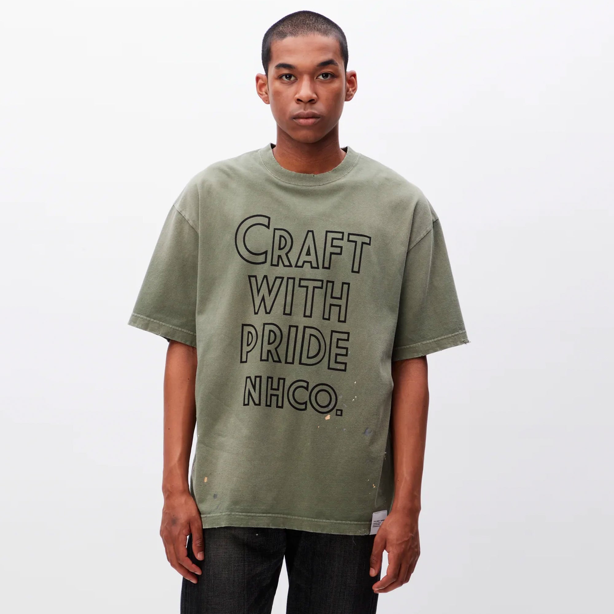 Neighborhood Mens Damage Crewneck SS Tee – Extra Butter