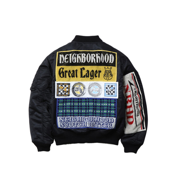 【NEIGHBORHOOD】MA-1 FLIGHT JACKET MOD 252SPNH-JKM02-BLK-2_grande.jpg