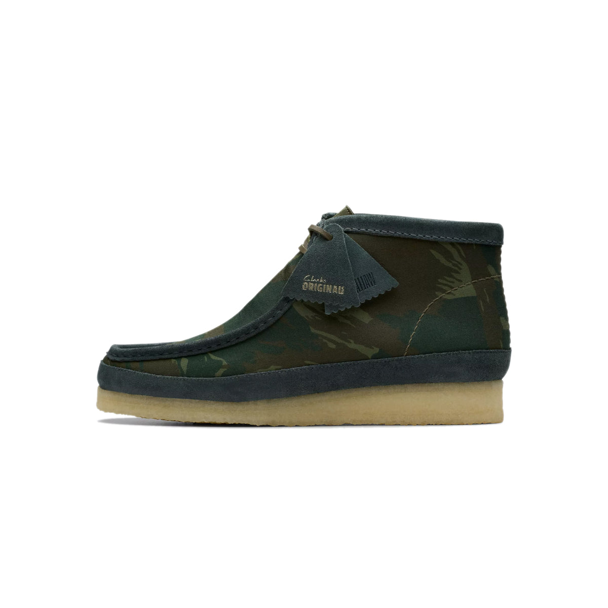 Clarks Mens Wallabee Camo Boots – Extra Butter