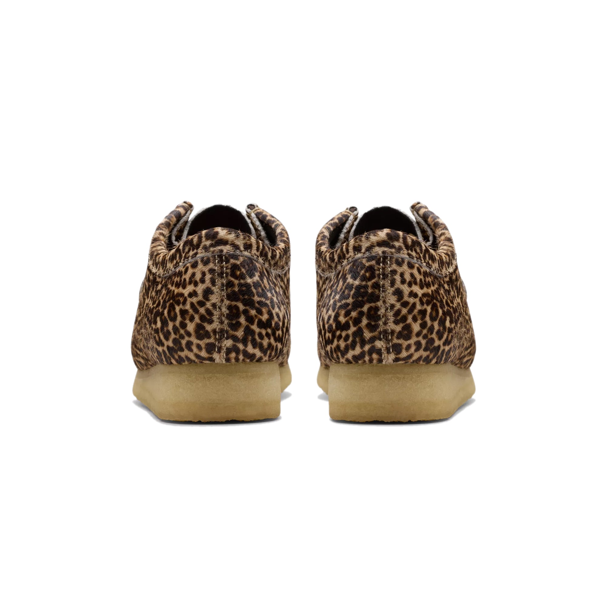 Clarks Mens Wallabee Leopard Print Shoes