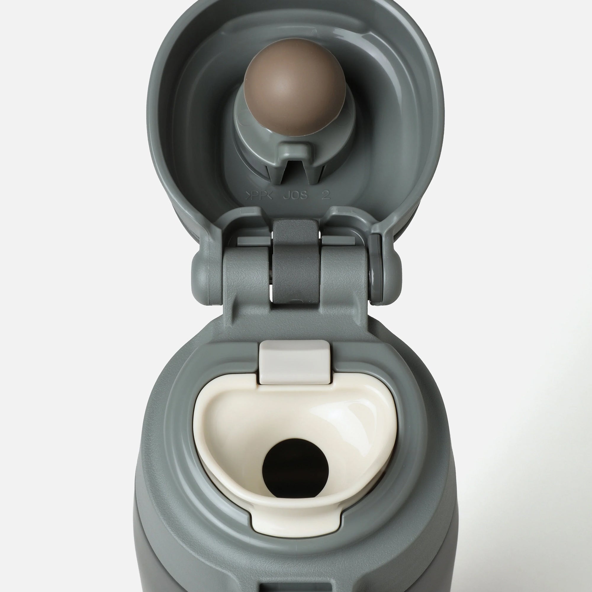 Grey Thermal Bottle on a white background