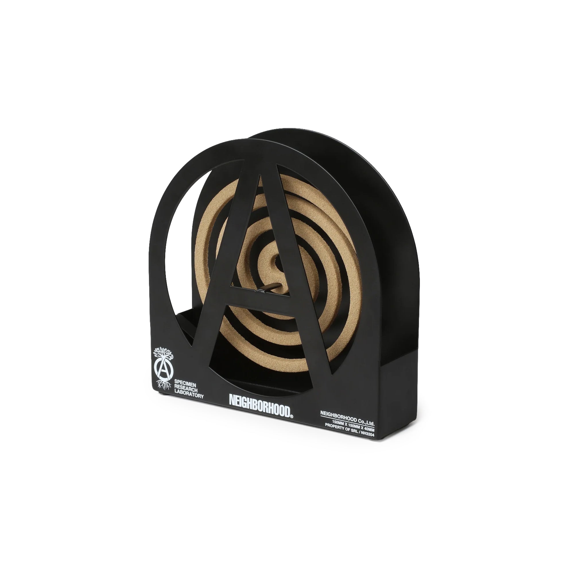 Mosquito coil stand Black on white background
