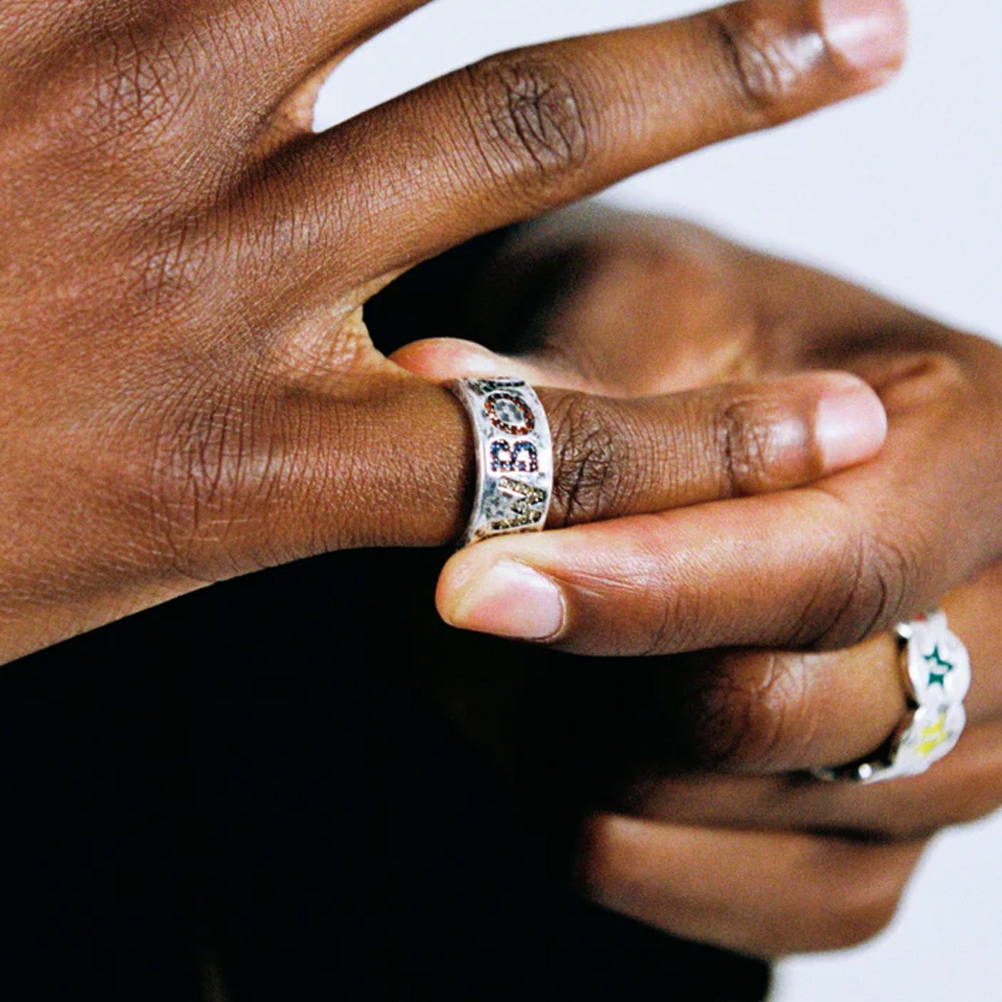 TwoJeys City Cowboys Stone Ring