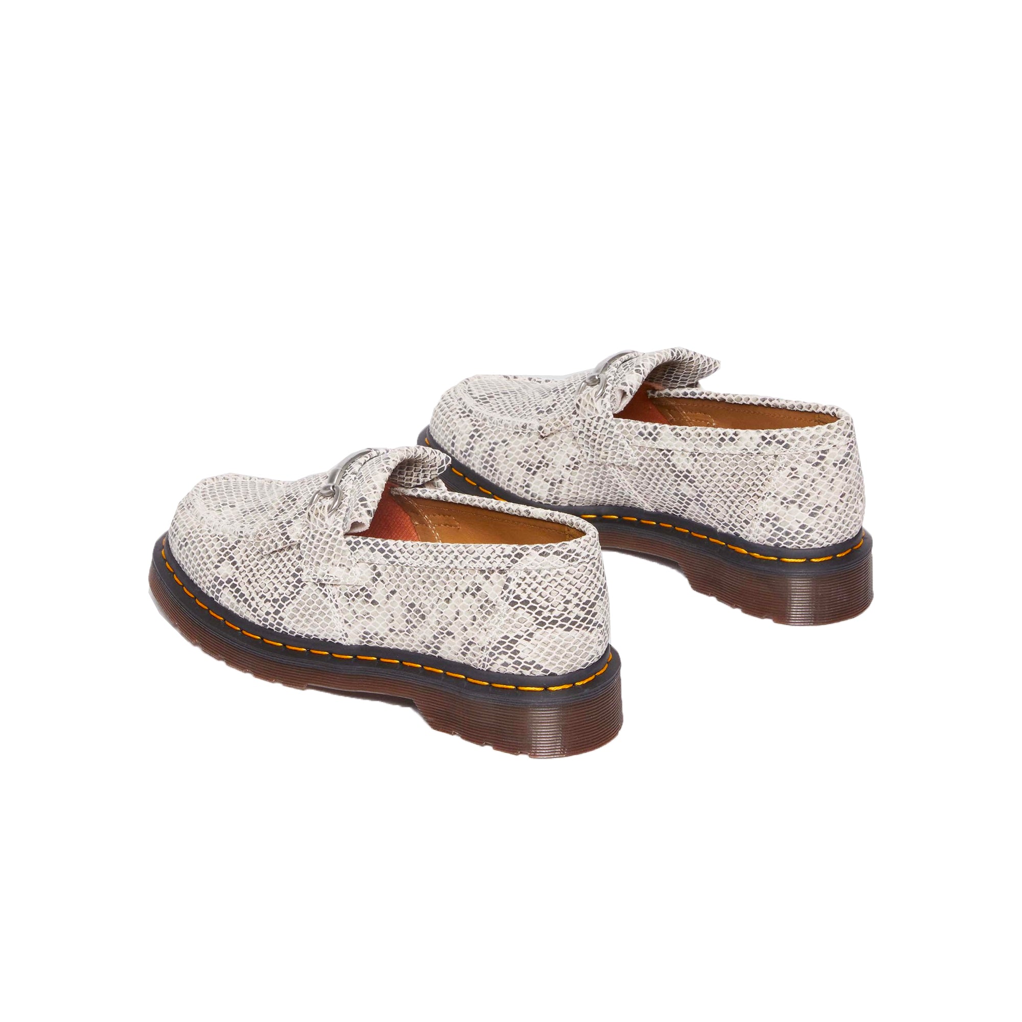 Dr. Martens Adrian Snaffle Python Print Suede Loafers