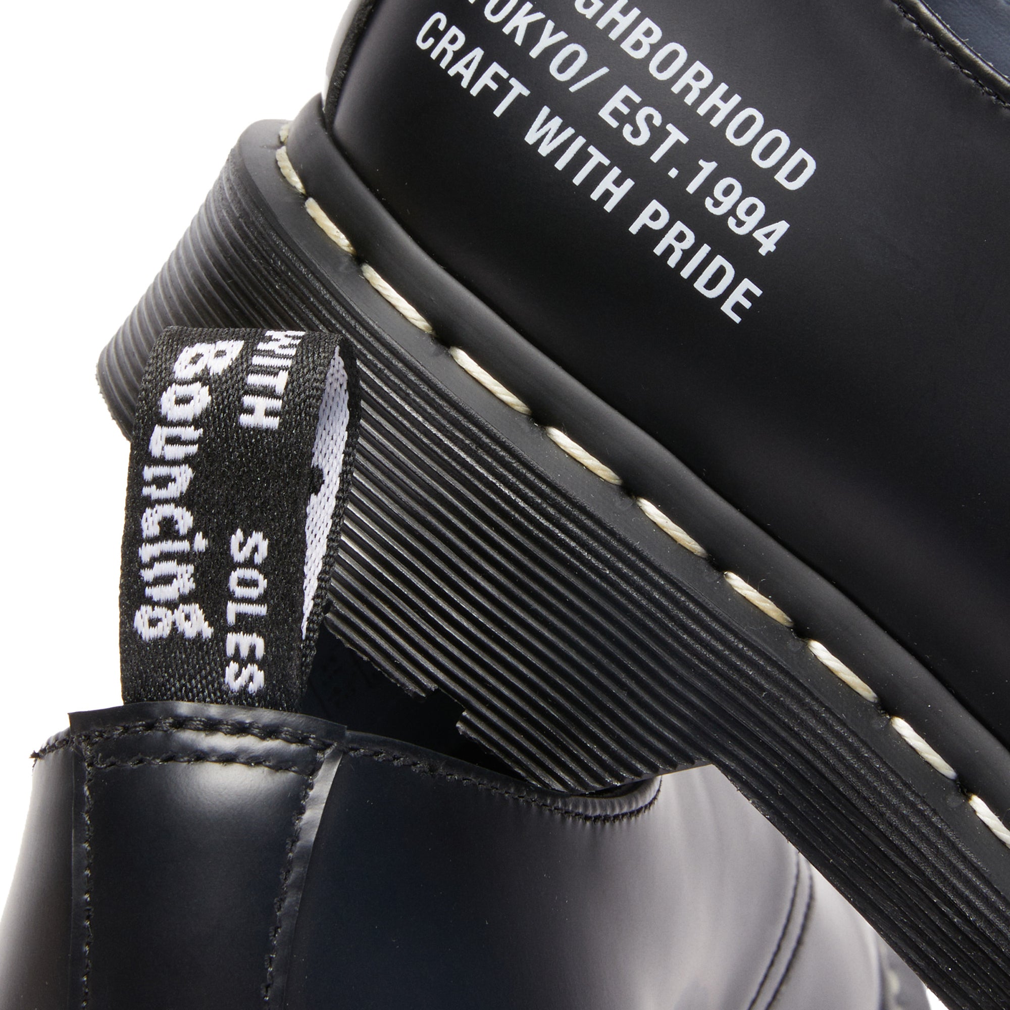 Dr. Martens x Neighborhood Mens Smiths Black Smooth Shoes