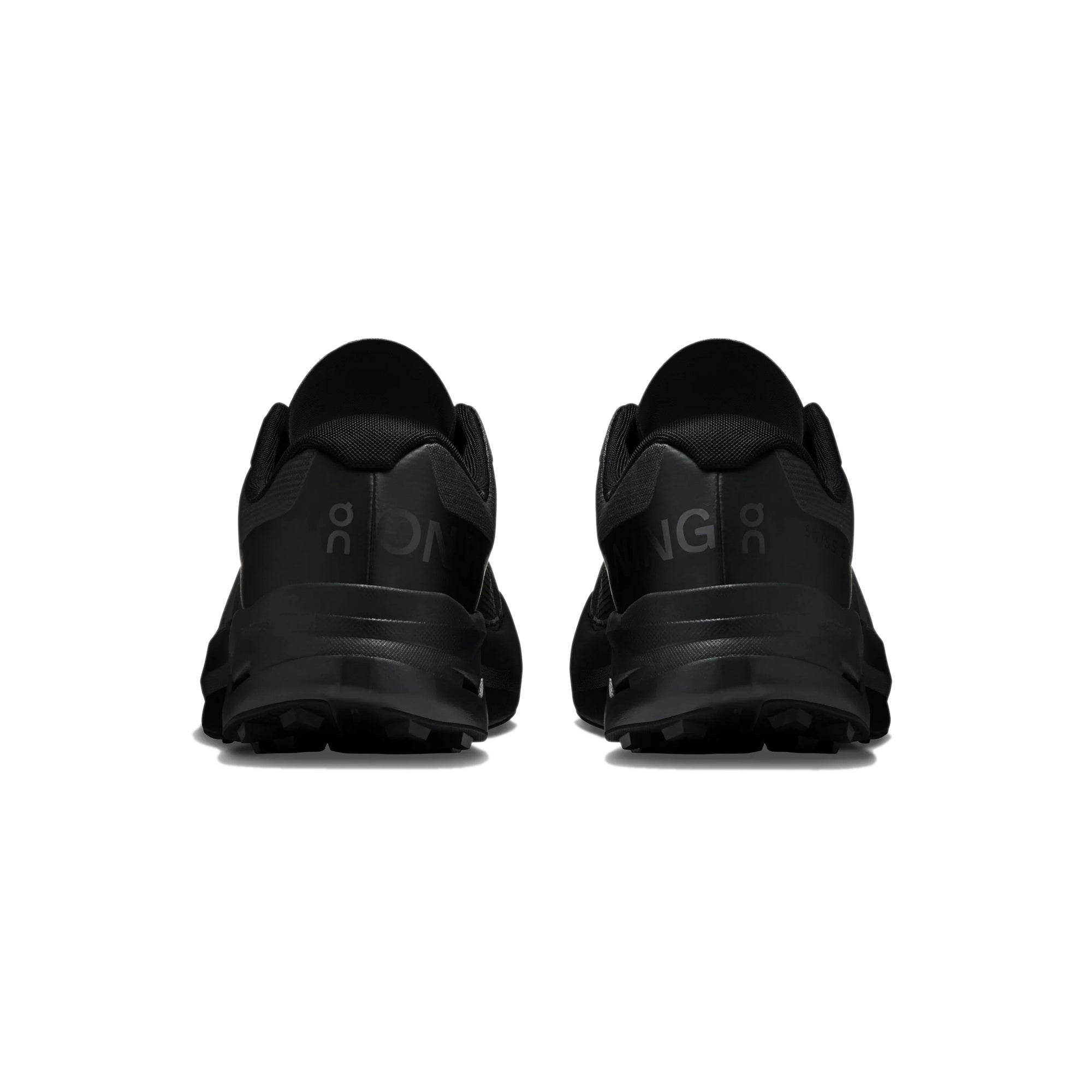 Black sneakers on a white background