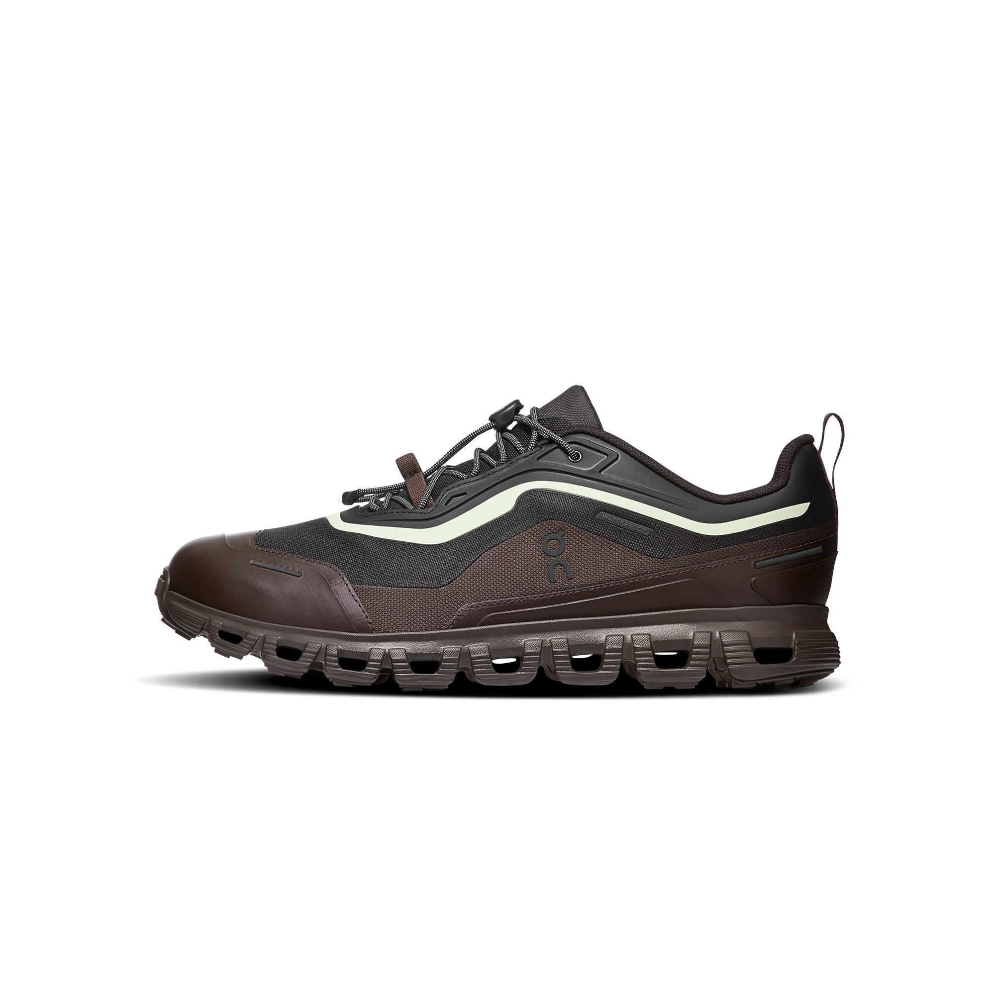 Brown black Sneakers on a white background