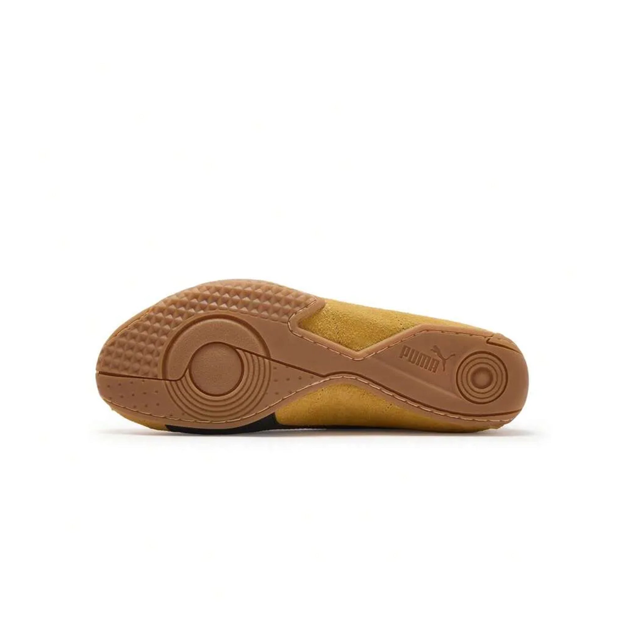 Yellow and black sneakers on a white background