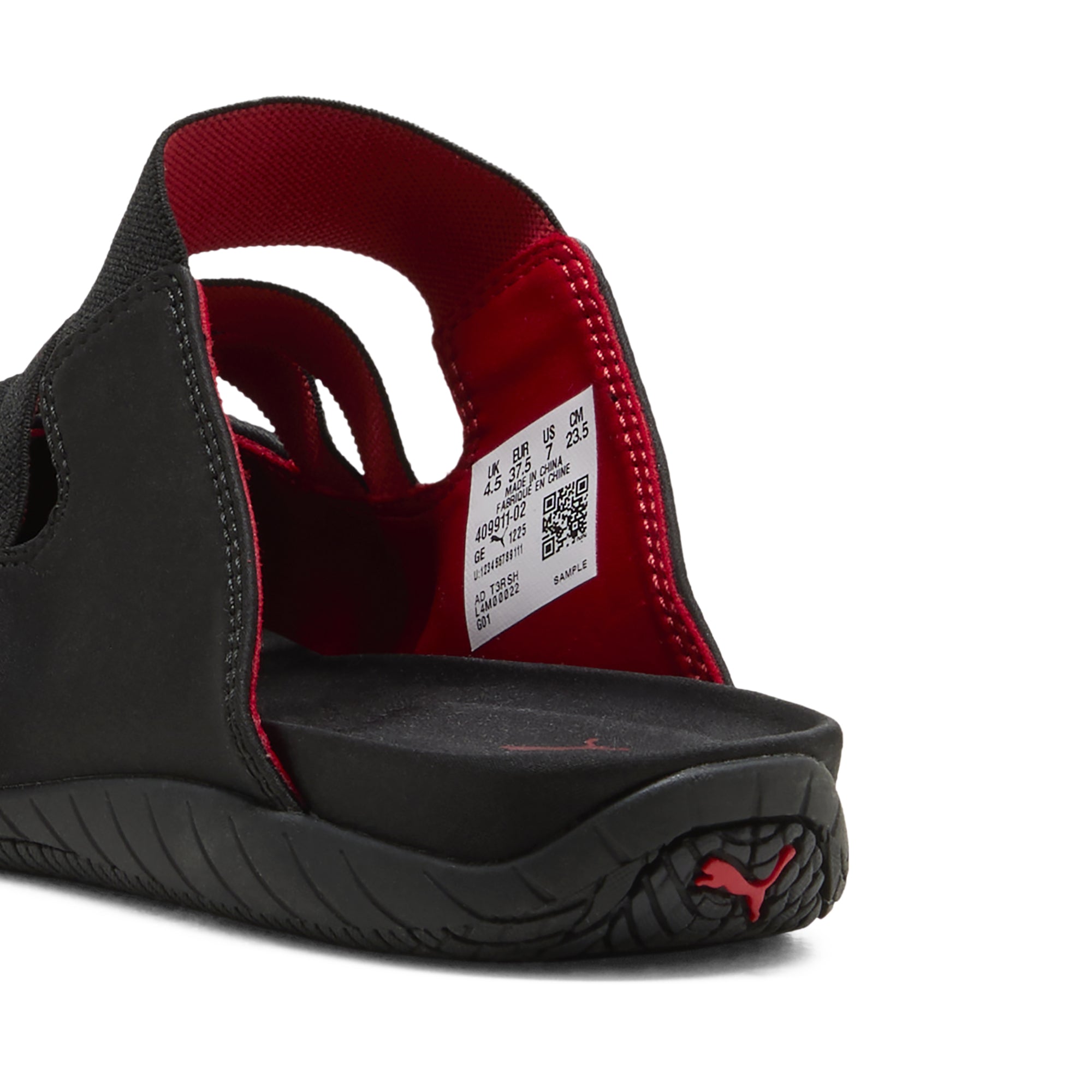 black shoes on a white background