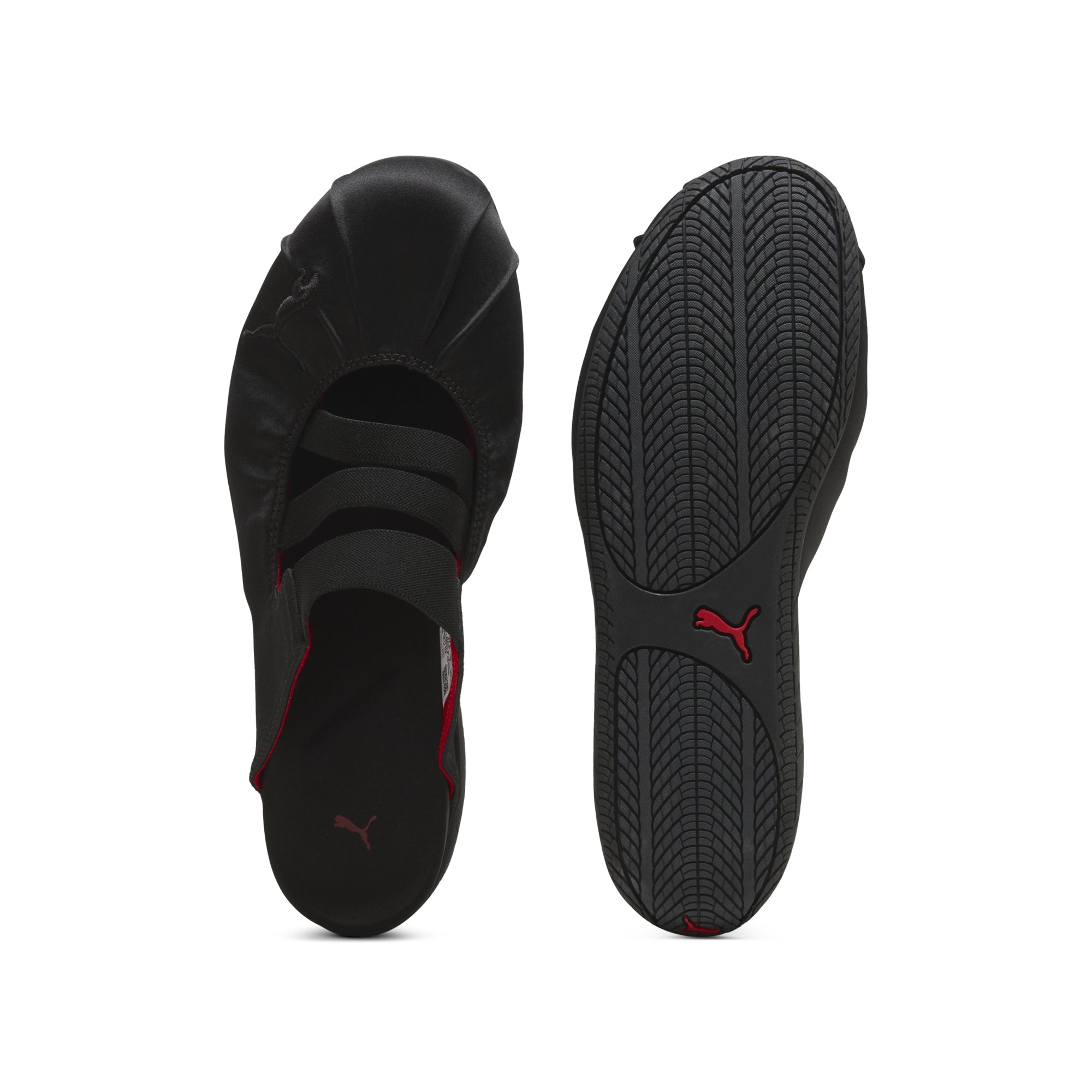 black shoes on a white background