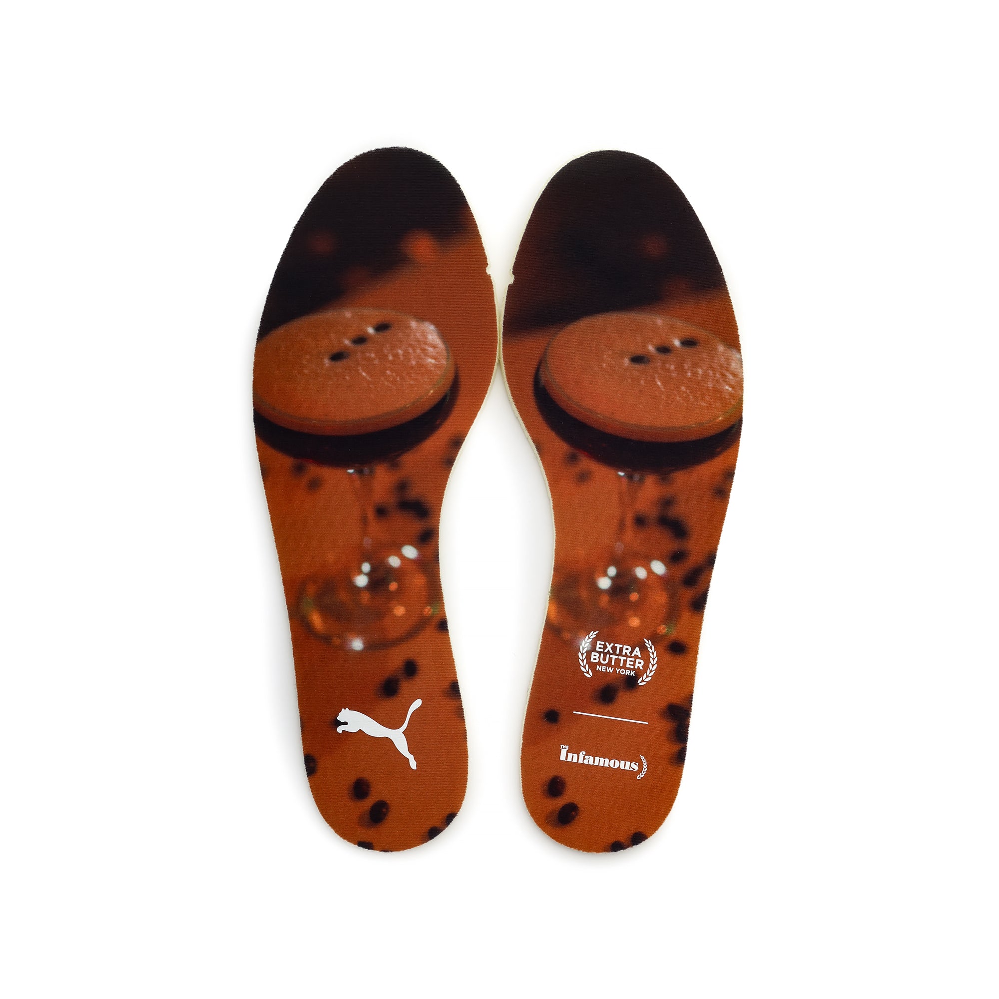 photo insoles on a white background