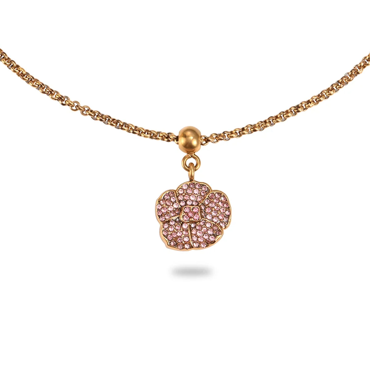 Clat Blossom Charm Necklace