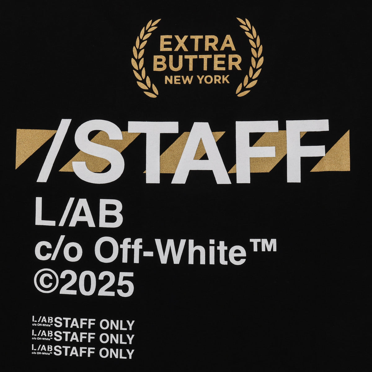 Off White x Extra Butter Mens Staff Tee