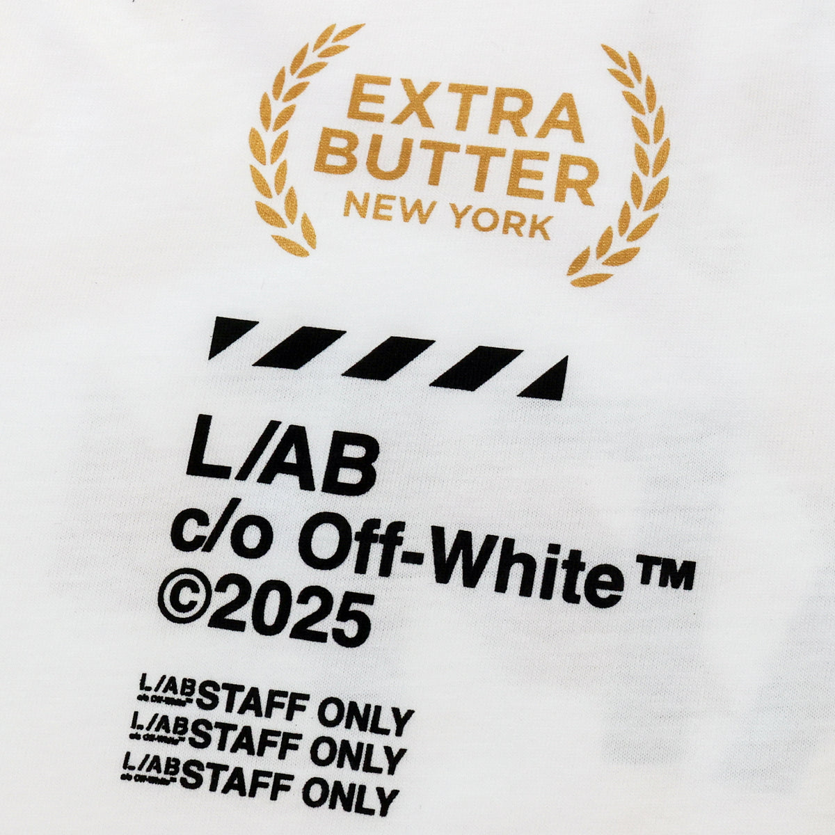 Off White x Extra Butter Mens Staff Tee