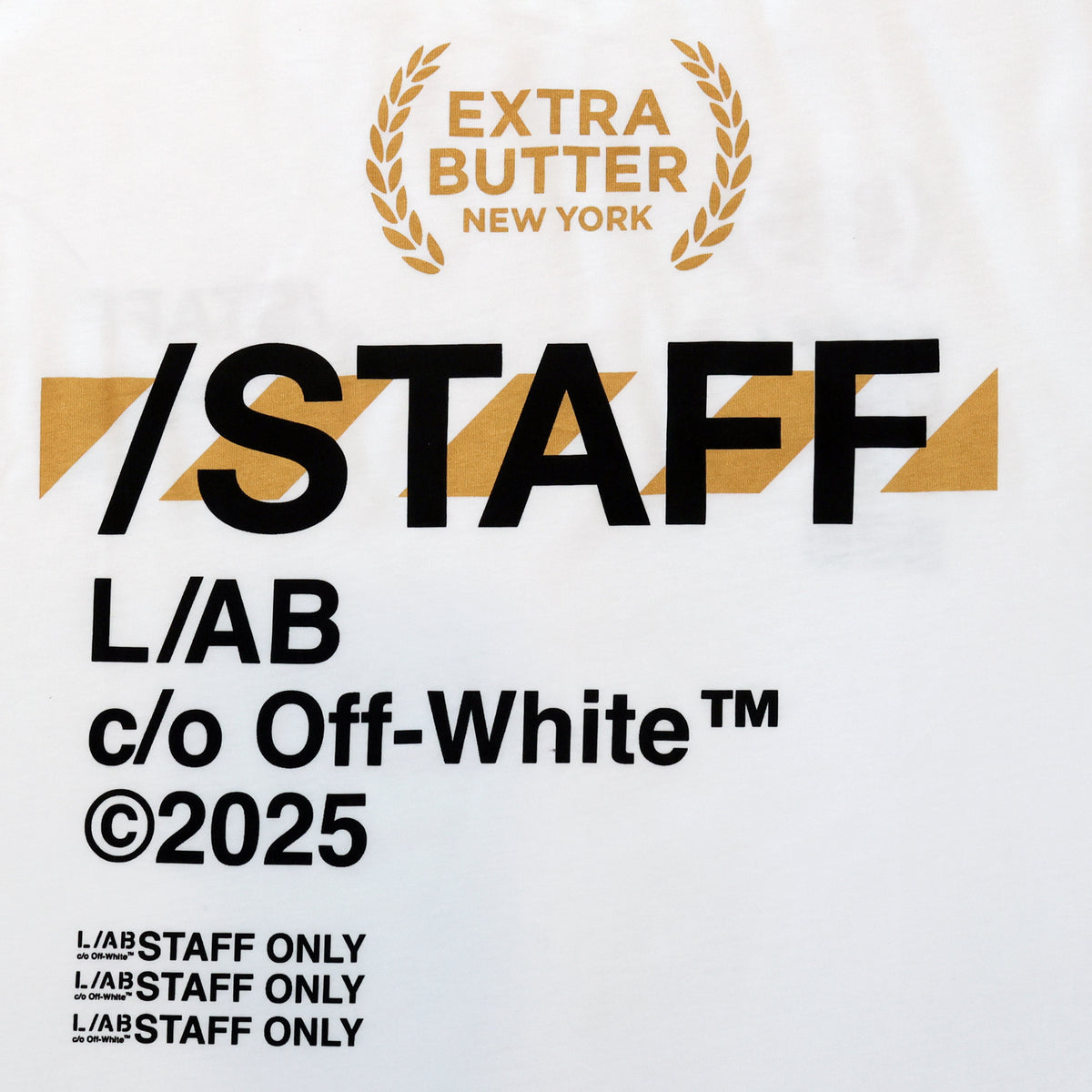 Off White x Extra Butter Mens Staff Tee