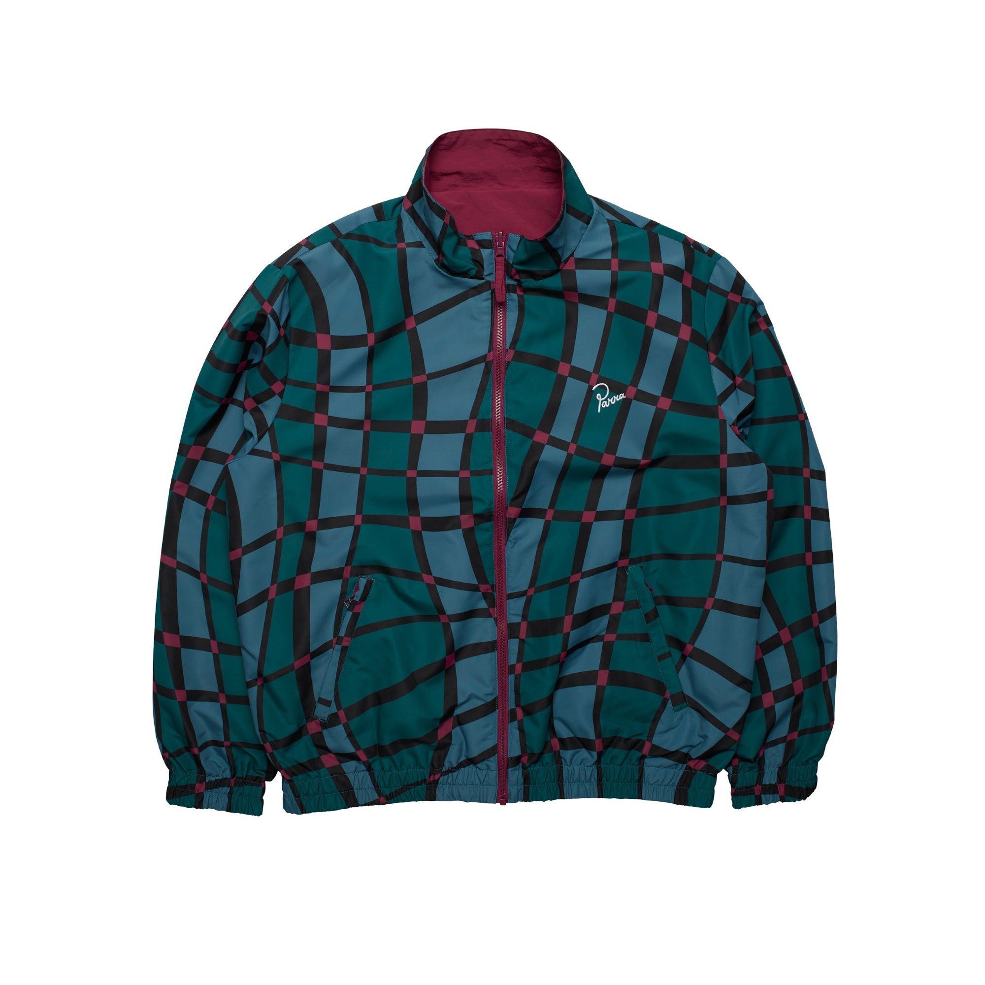 By Parra Mens Squared Wave Pattern Track Top – Extra Butter