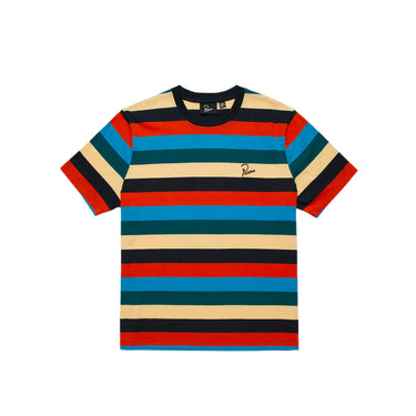 By Parra Mens Stacked Pets On Stripes SS Tee