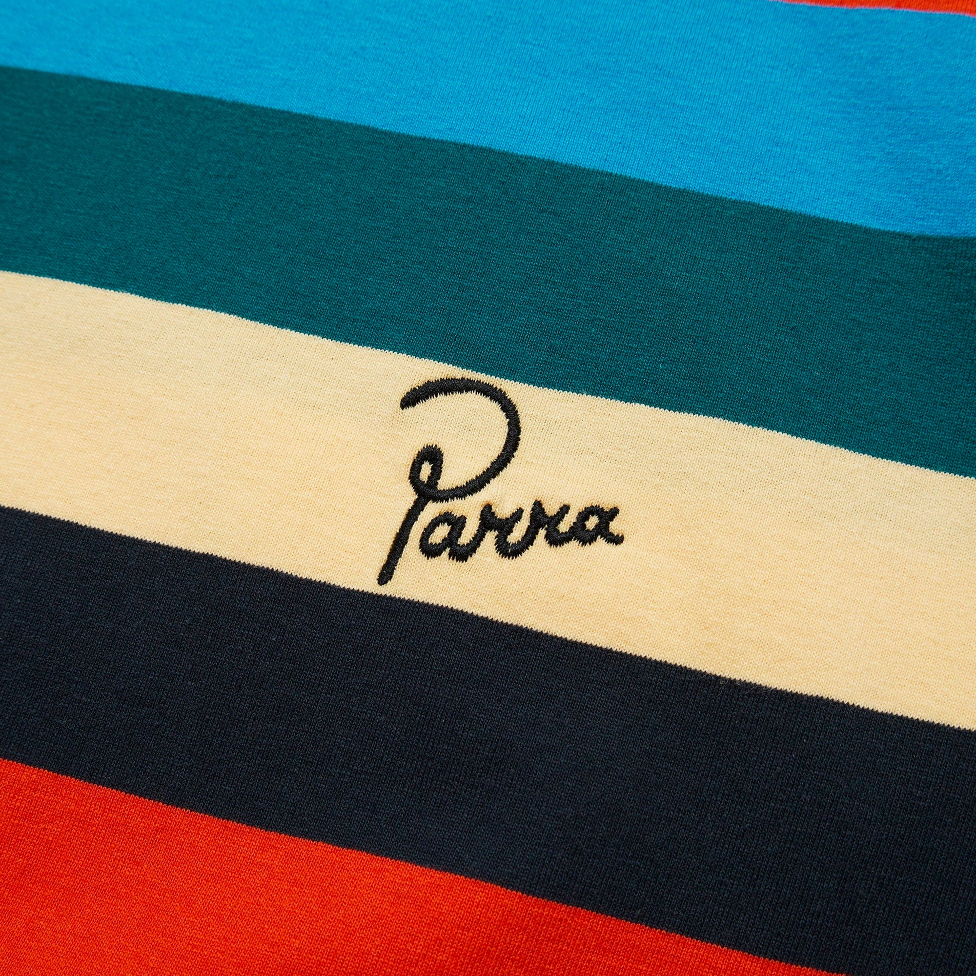 By Parra Mens Stacked Pets On Stripes SS Tee