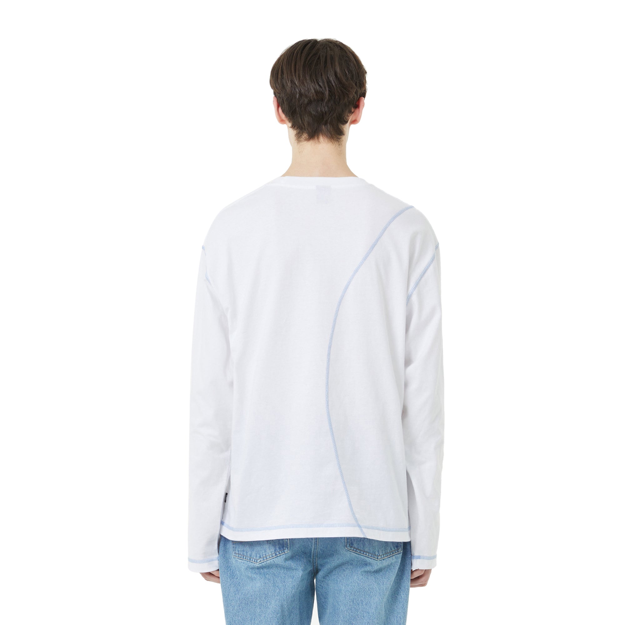 LMC Mens Cntrst Curved LS Tee