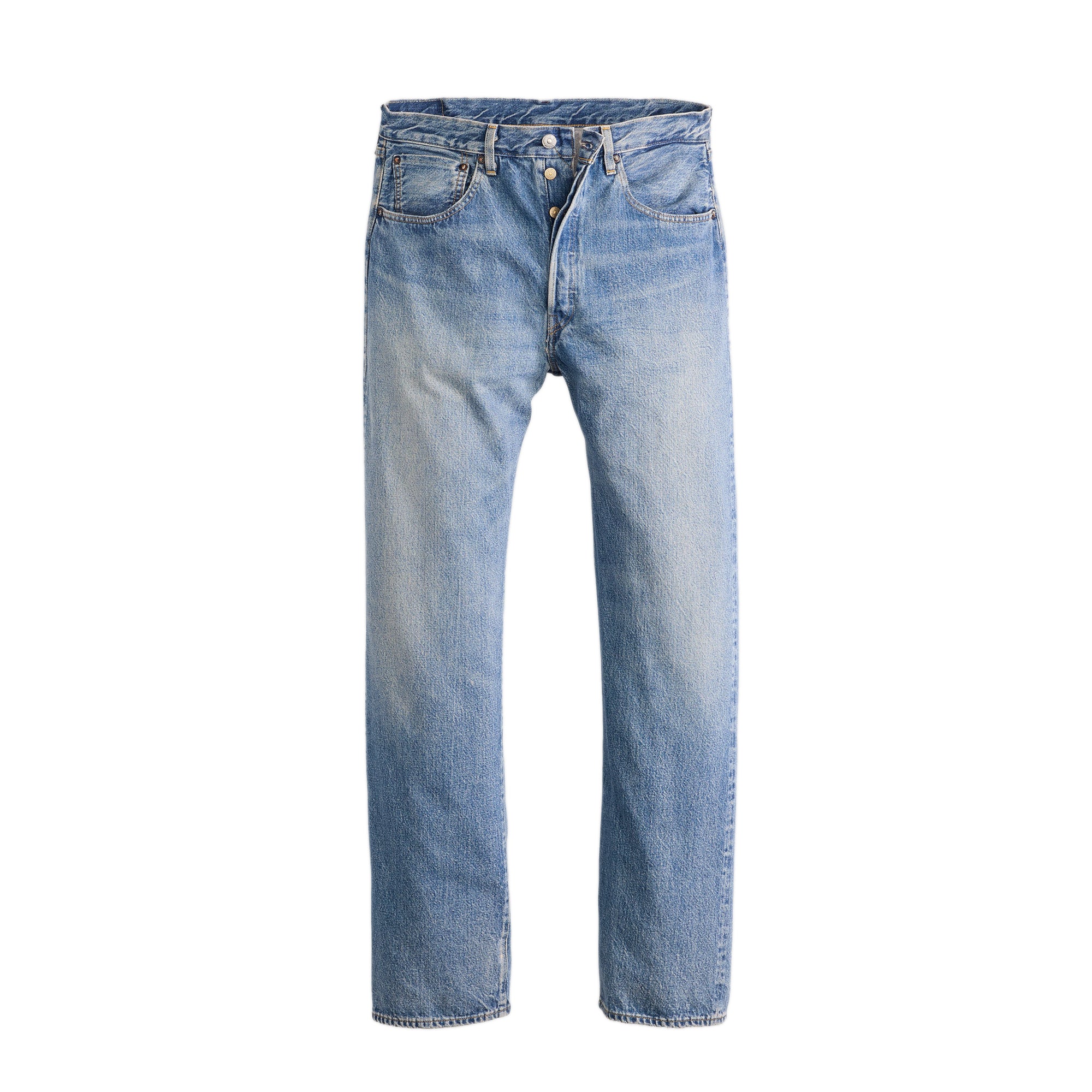 Med Indigo Pants on a white background