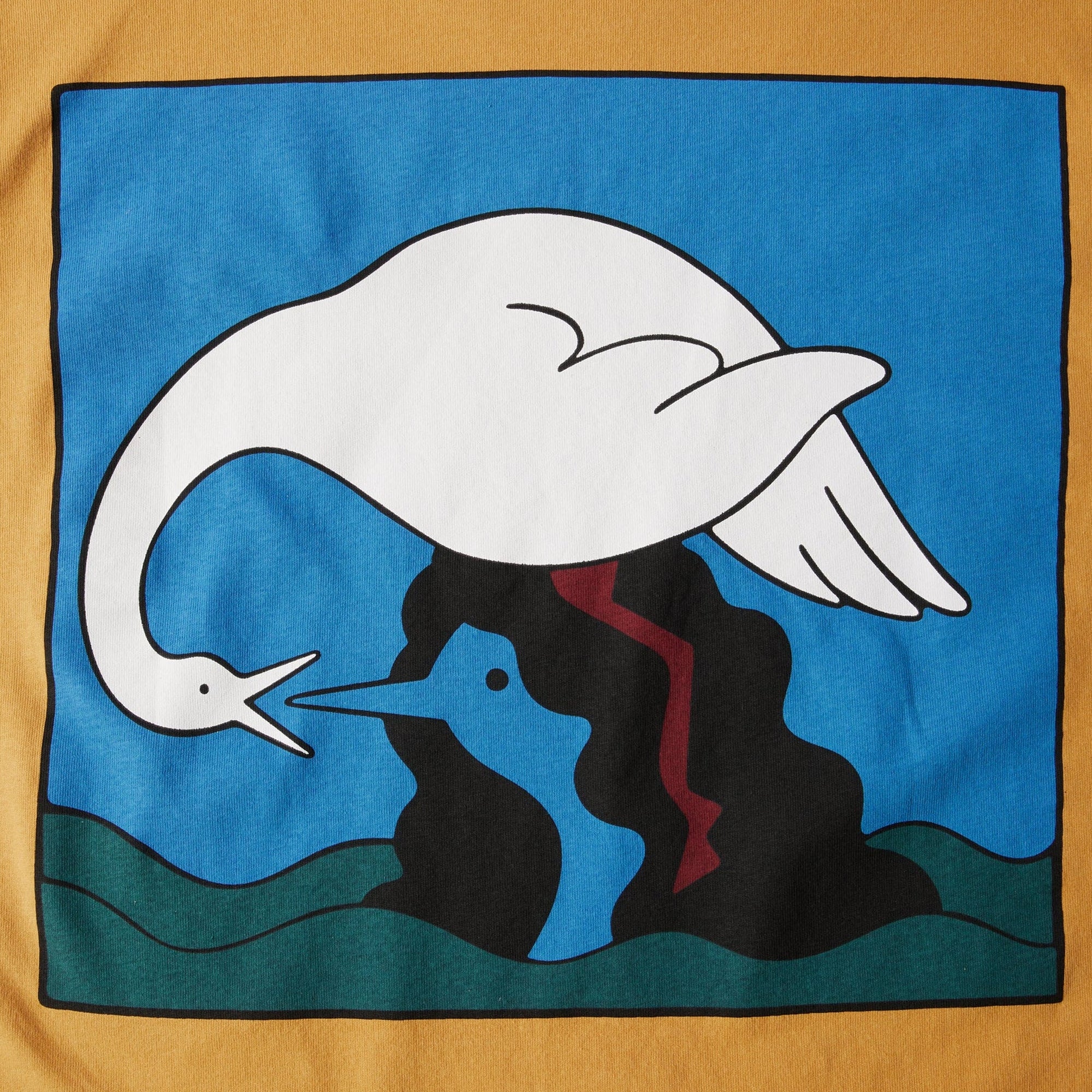 By Parra Mens Swan to the Face Tee