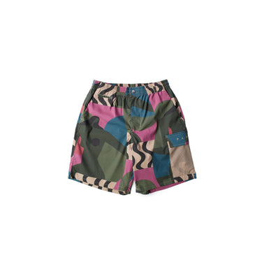 By Parra Mens Distorted Camo Shorts