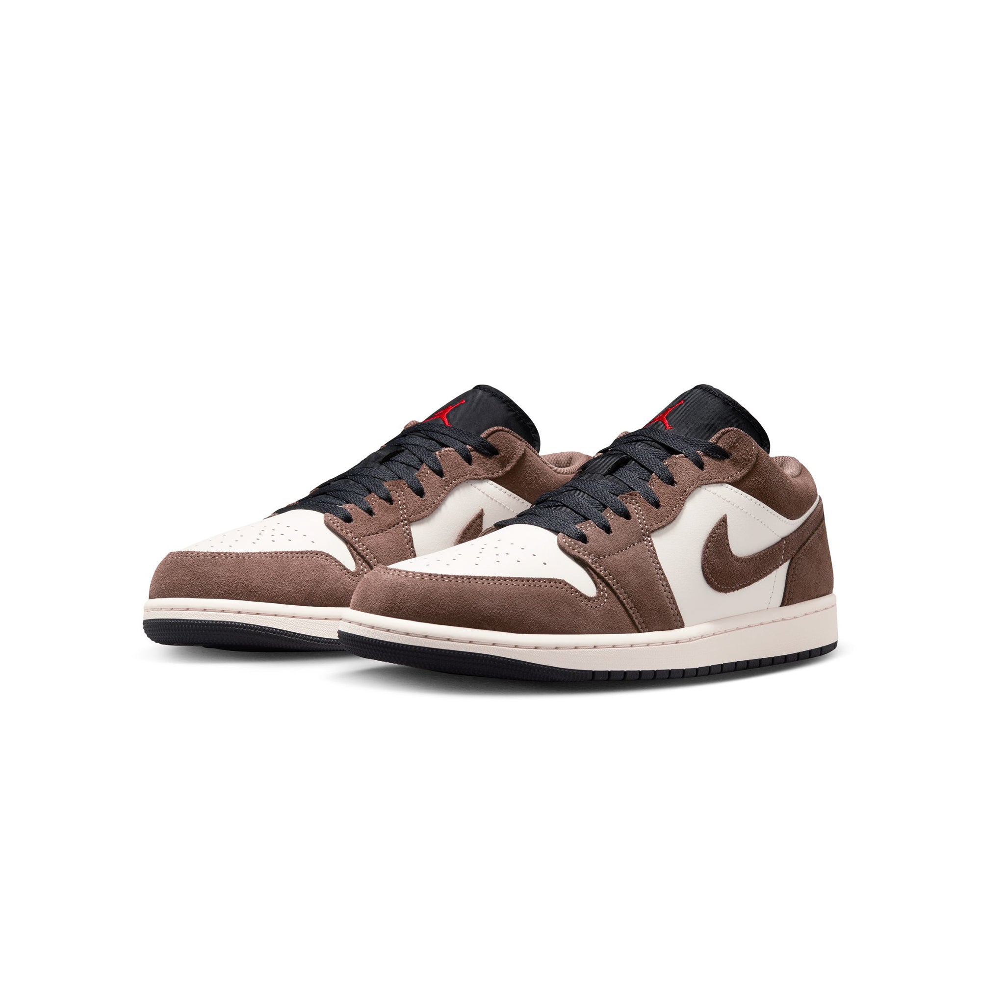 brown white black sneakers on a white background