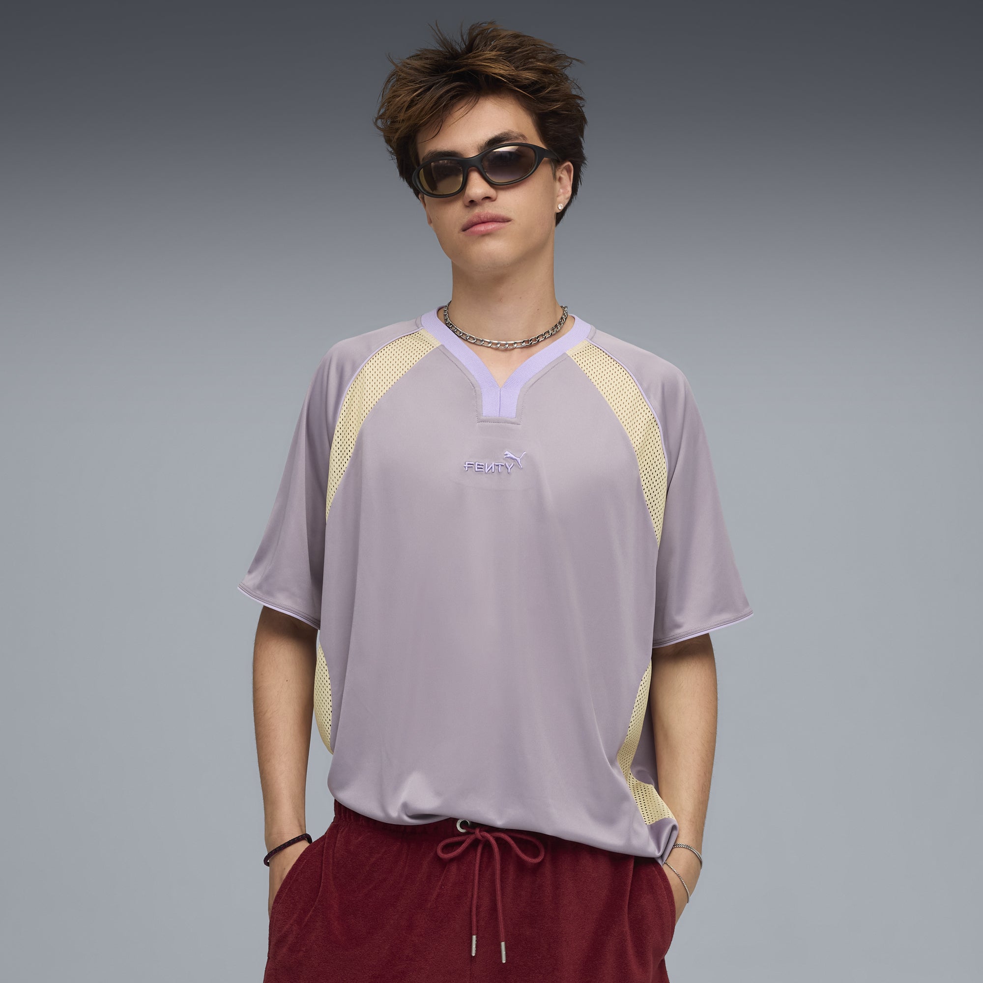 Fenty x Puma Short Sleeve Jersey, Purple, XXL Fenty x Puma Short Sleeve Jersey, Purple, XXL