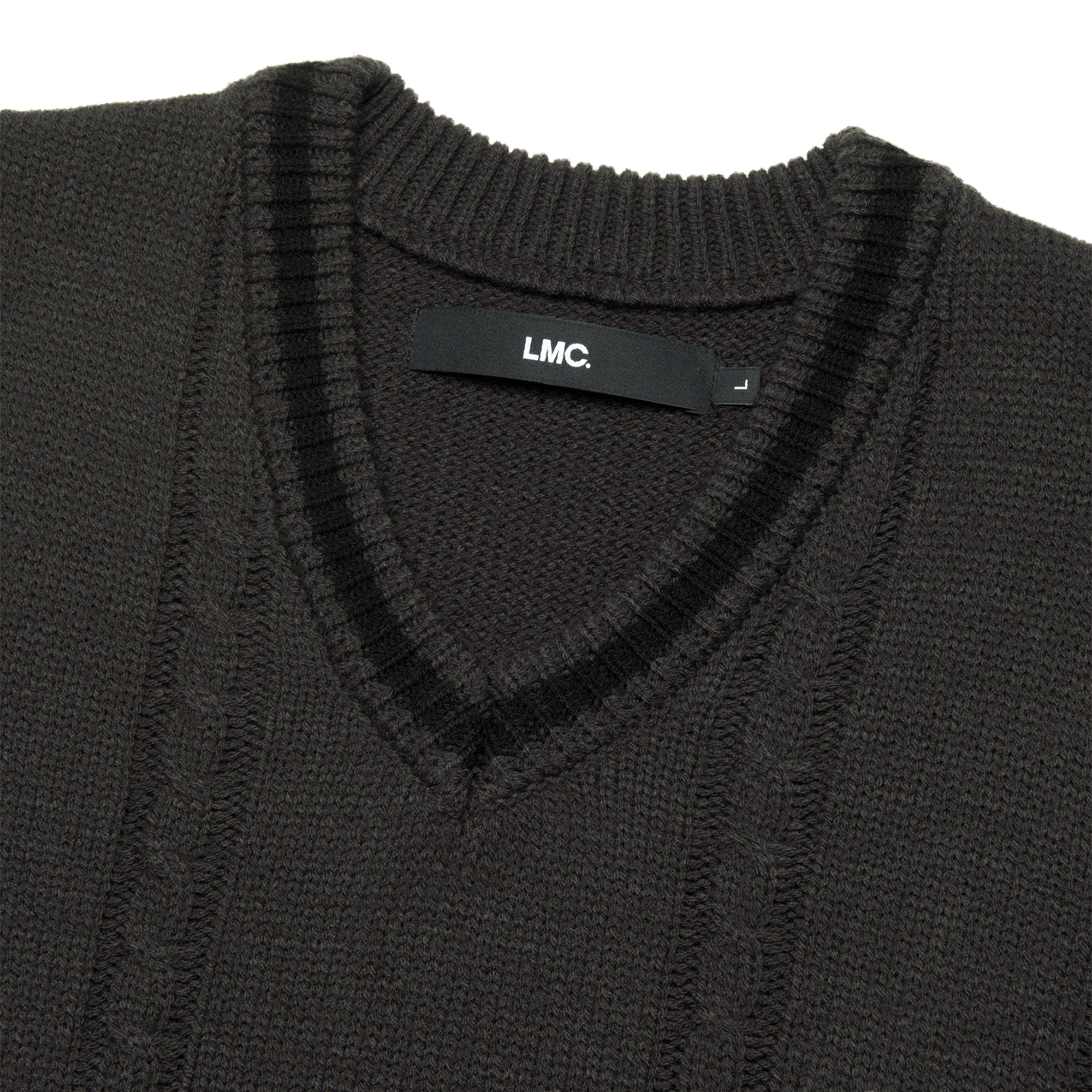 LMC Mens Cable Arch Knit Vest